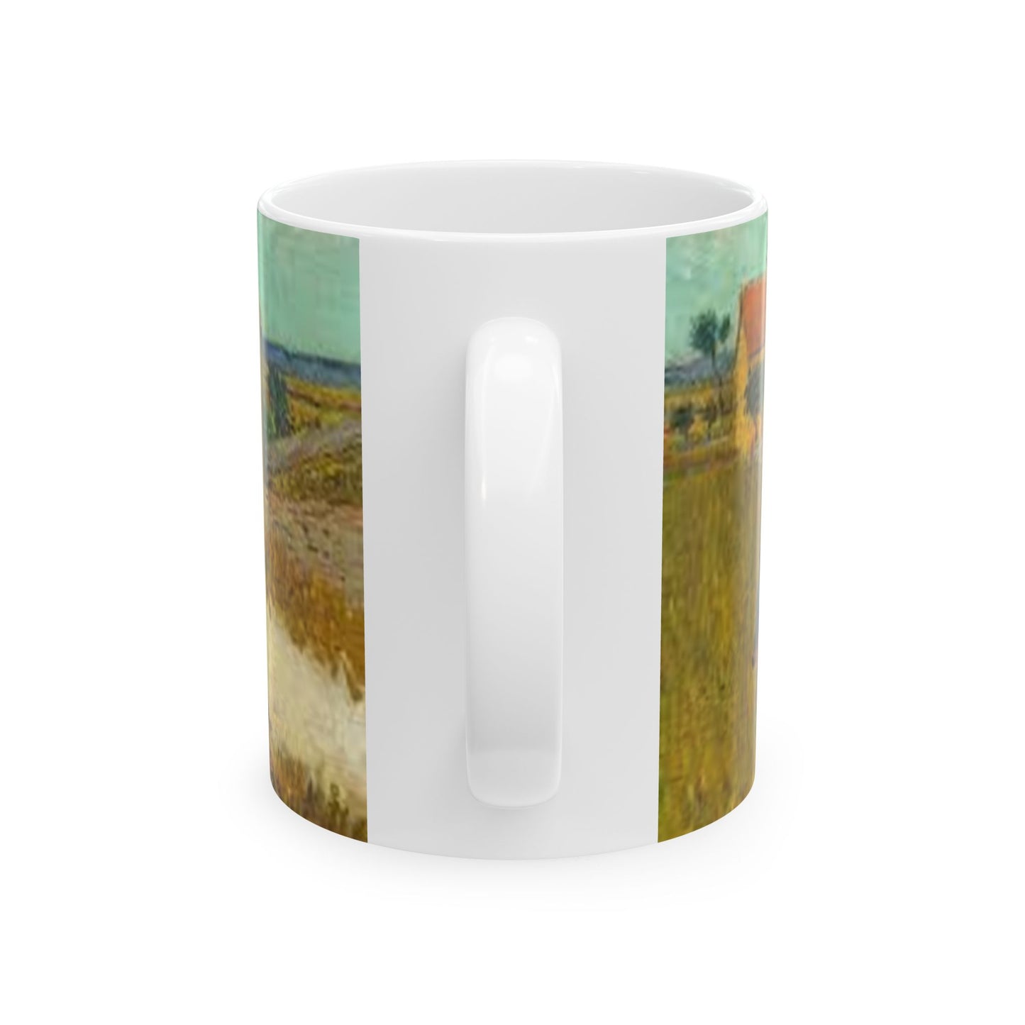 Van Gogh Paisaje 2 - Ecos de los Maestros - Taza de Cerámica — Taza de Café de Prado Sereno y Cielo (11oz, 15oz)