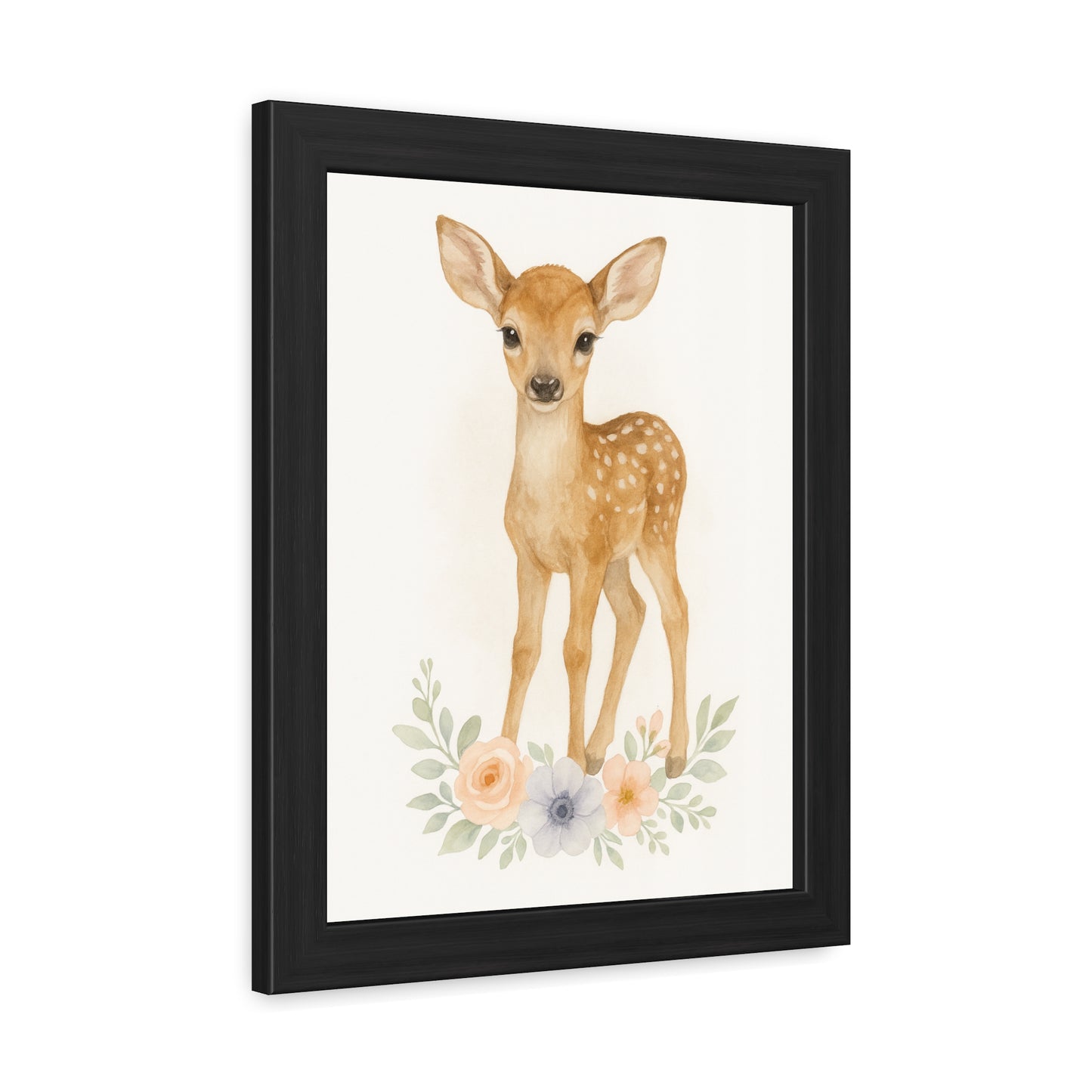 Póster enmarcado Fawn-Woodland Friends Country Chic