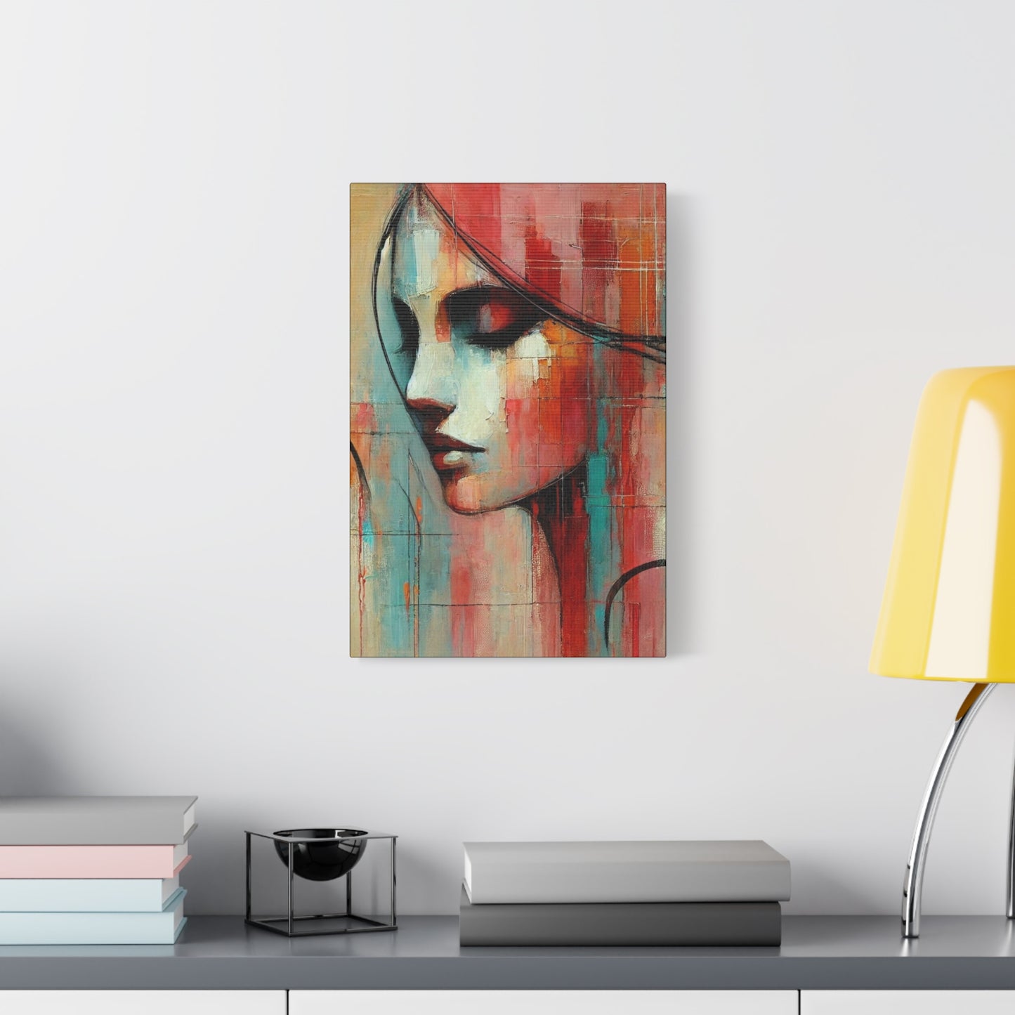 Echoes of Grace -Fine Art Canvas Print - Female Abstract Print - Calming and Modern Artwork