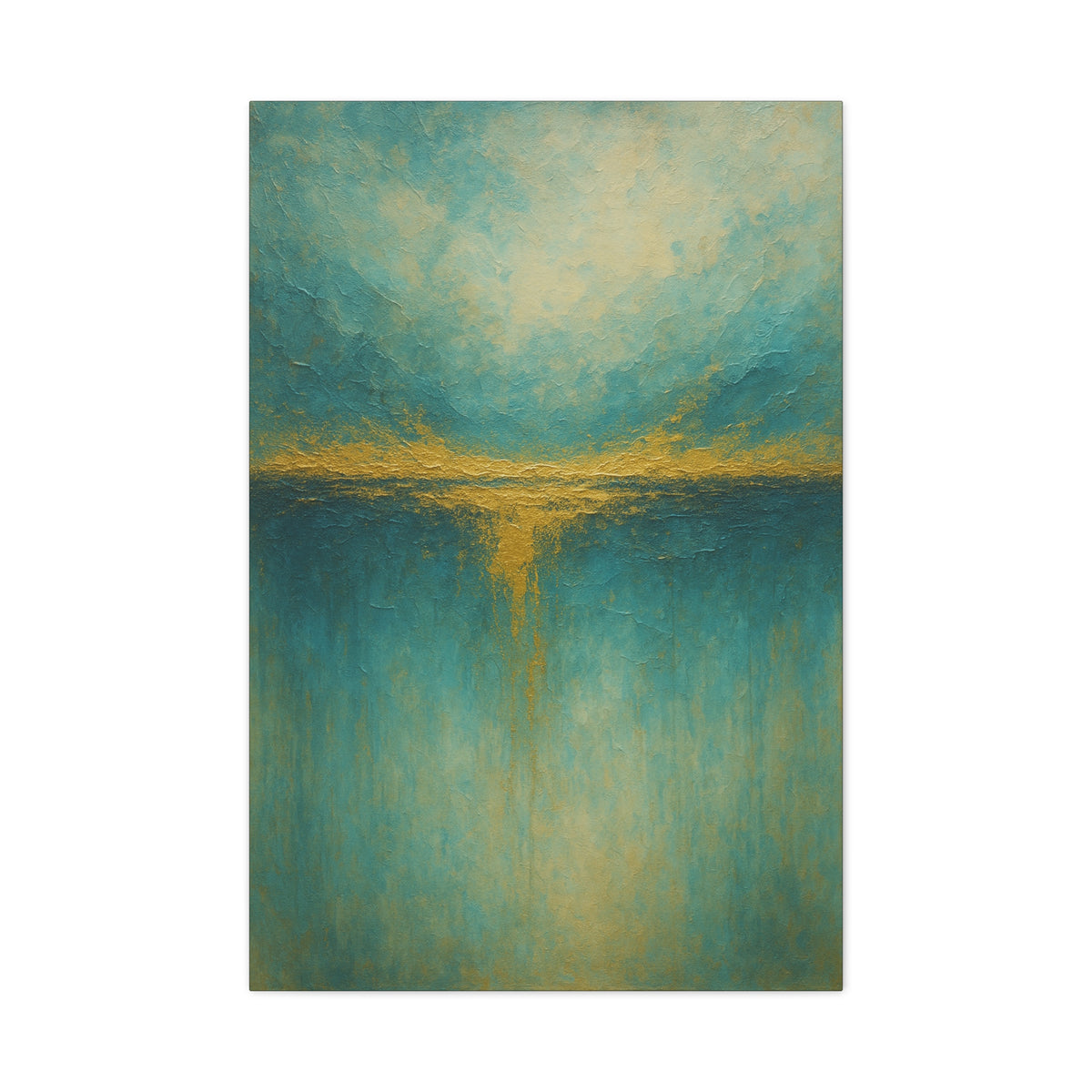 Tranquil Waters- Coastal Abstract Collection-Fine Art Canvas Print