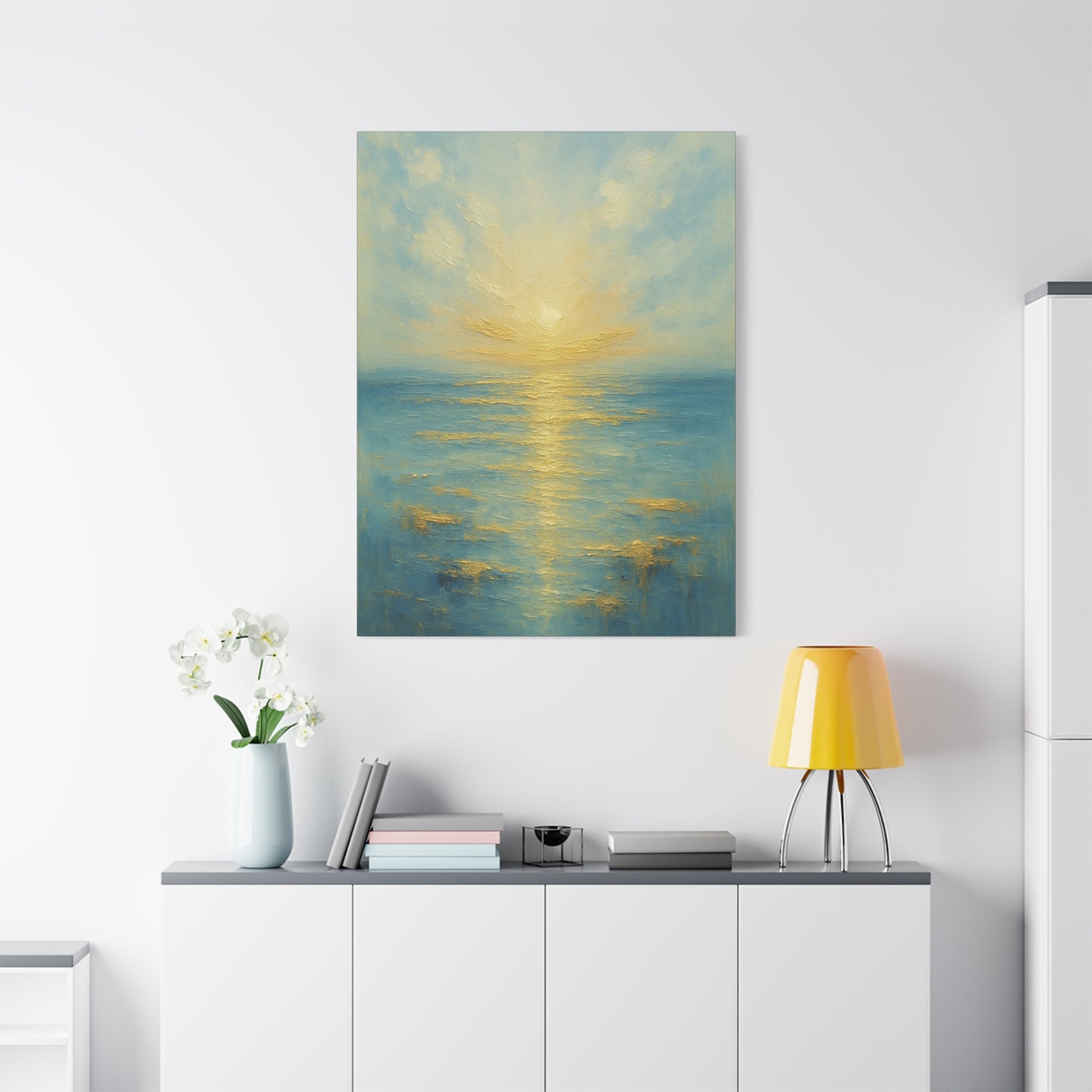 Golden Dawn- Gold Coast Abstract Collection-Fine Art Canvas Print