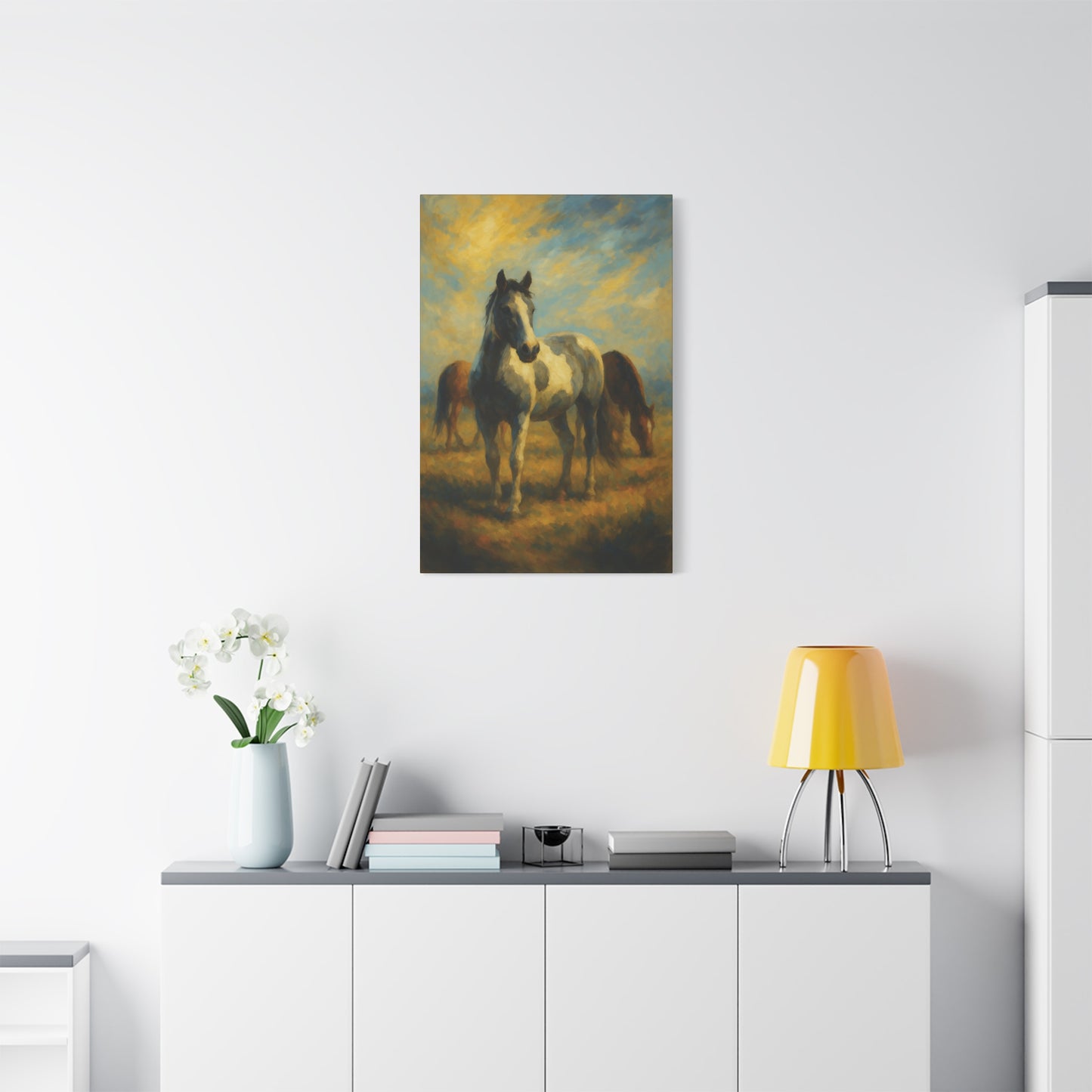 Lienzo "Caballo Pastoril" — Arte de Pared Mate Estirado