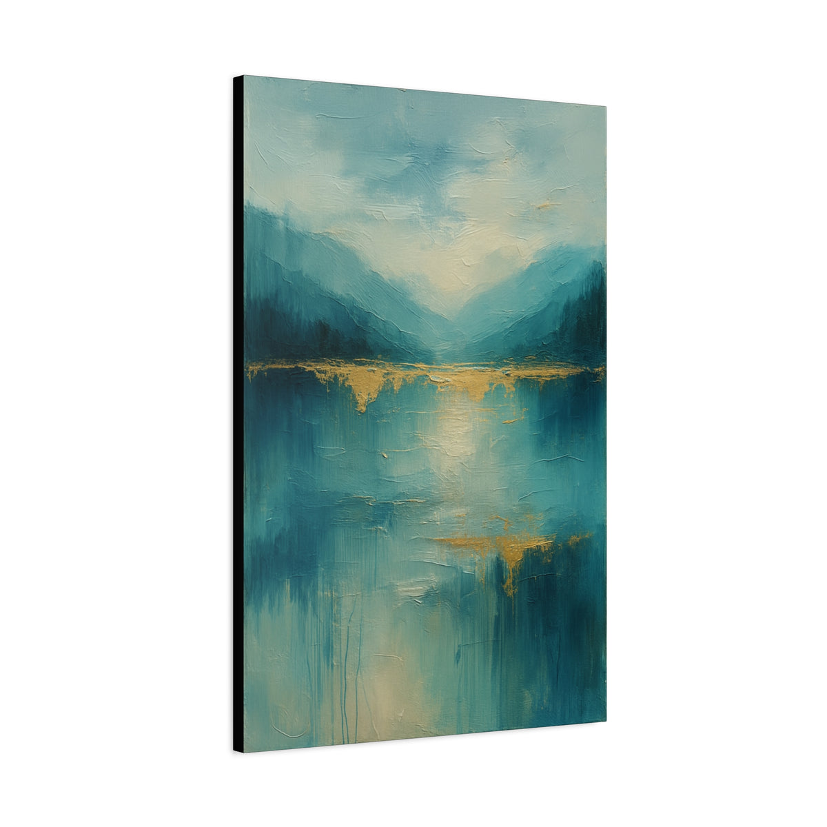 Azul Bruma - Colección de paisajes abstractos - Impresión en lienzo de bellas artes