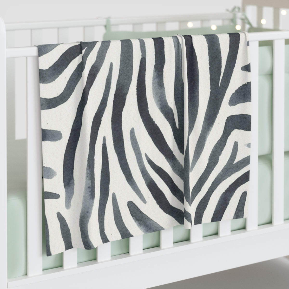 Safari Nursery Zebra Baby Swaddle Blanket