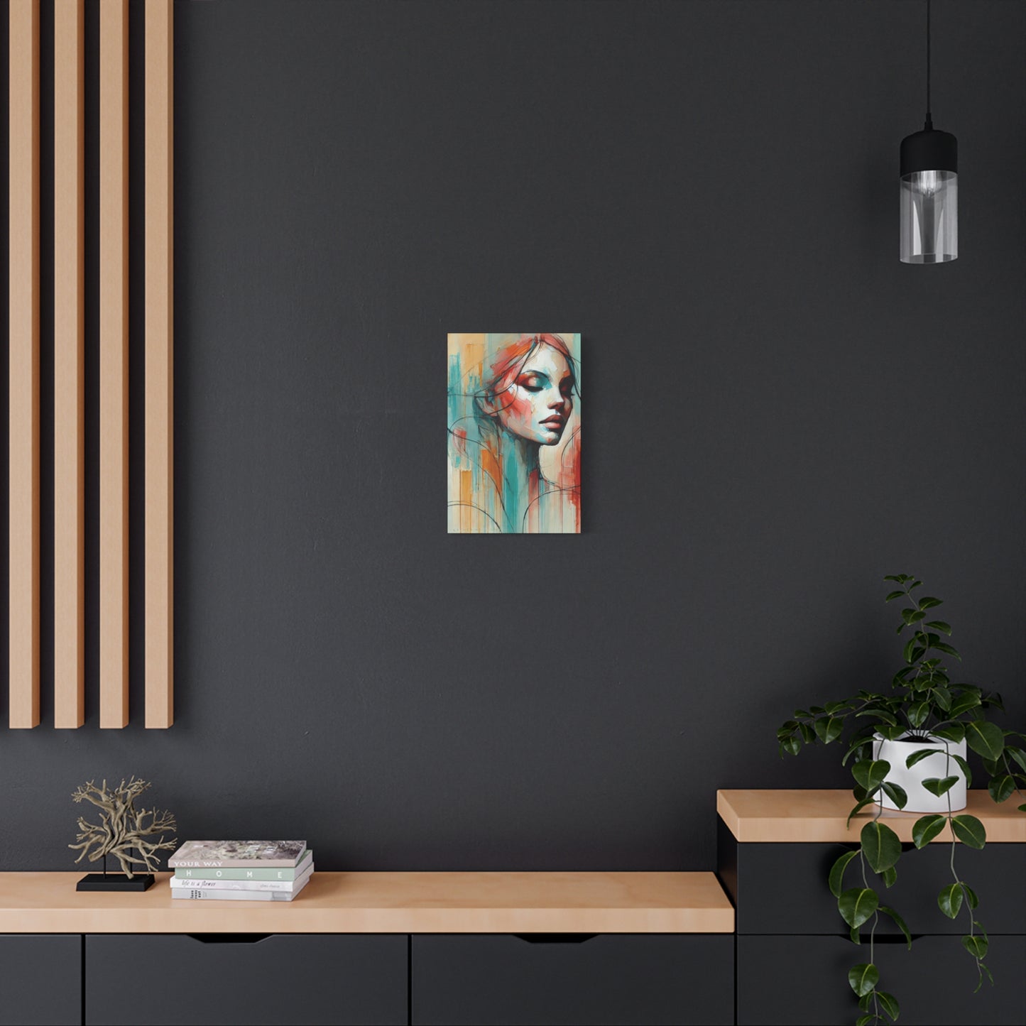 In the Now-Fine Art Canvas Print - Female Abstract Print - Calming and Modern Artwork