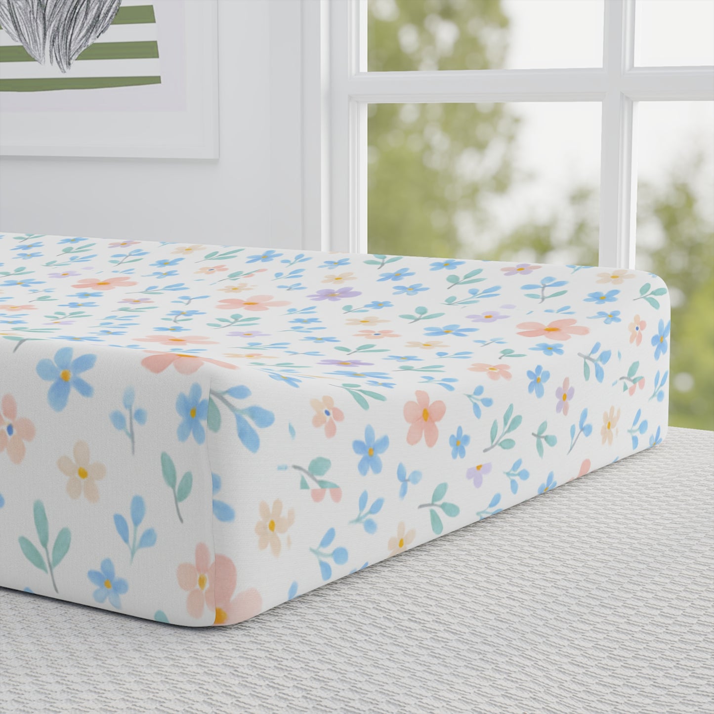 Funda para cambiador Meadow Woodland Friends - Guardería floral