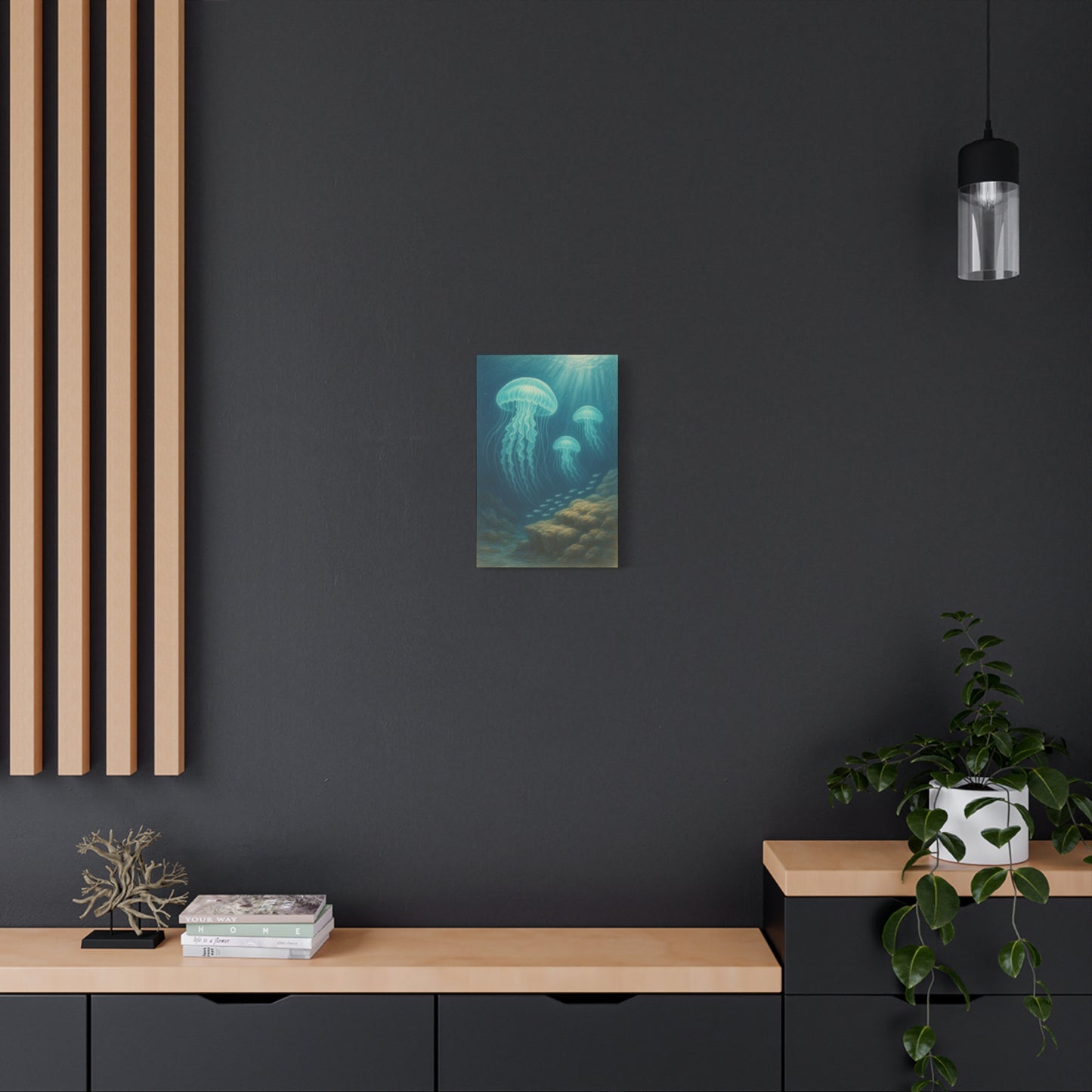 Jellyfish Ocean Canvas Print – Stretched Matte Wall Art