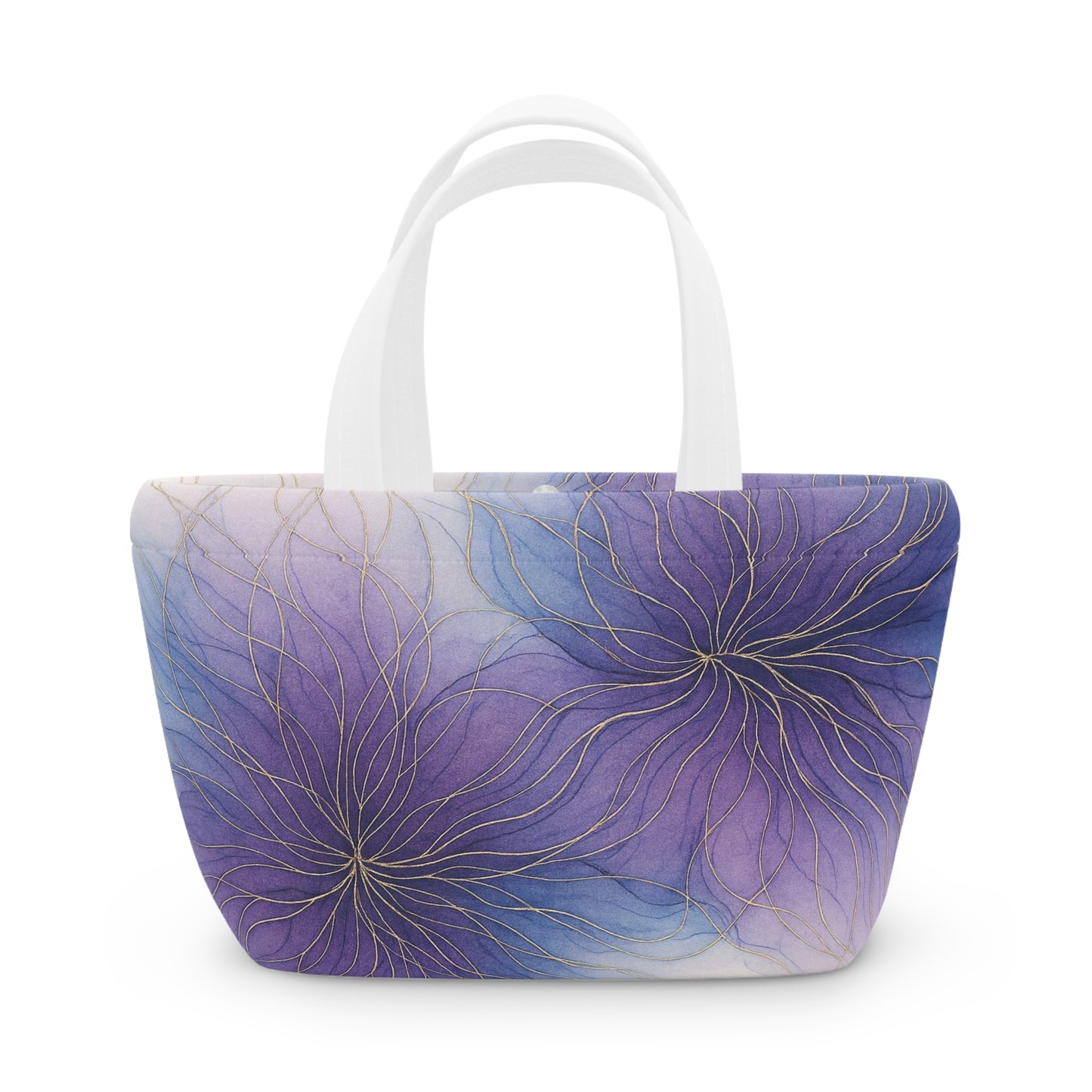 Visions Violeta - Colección Artística - Bolsa de Almuerzo - Bolso Térmico para el Trabajo, la Escuela, Picnics, Regalo Ecológico, Solución de Almacenamiento a la Moda