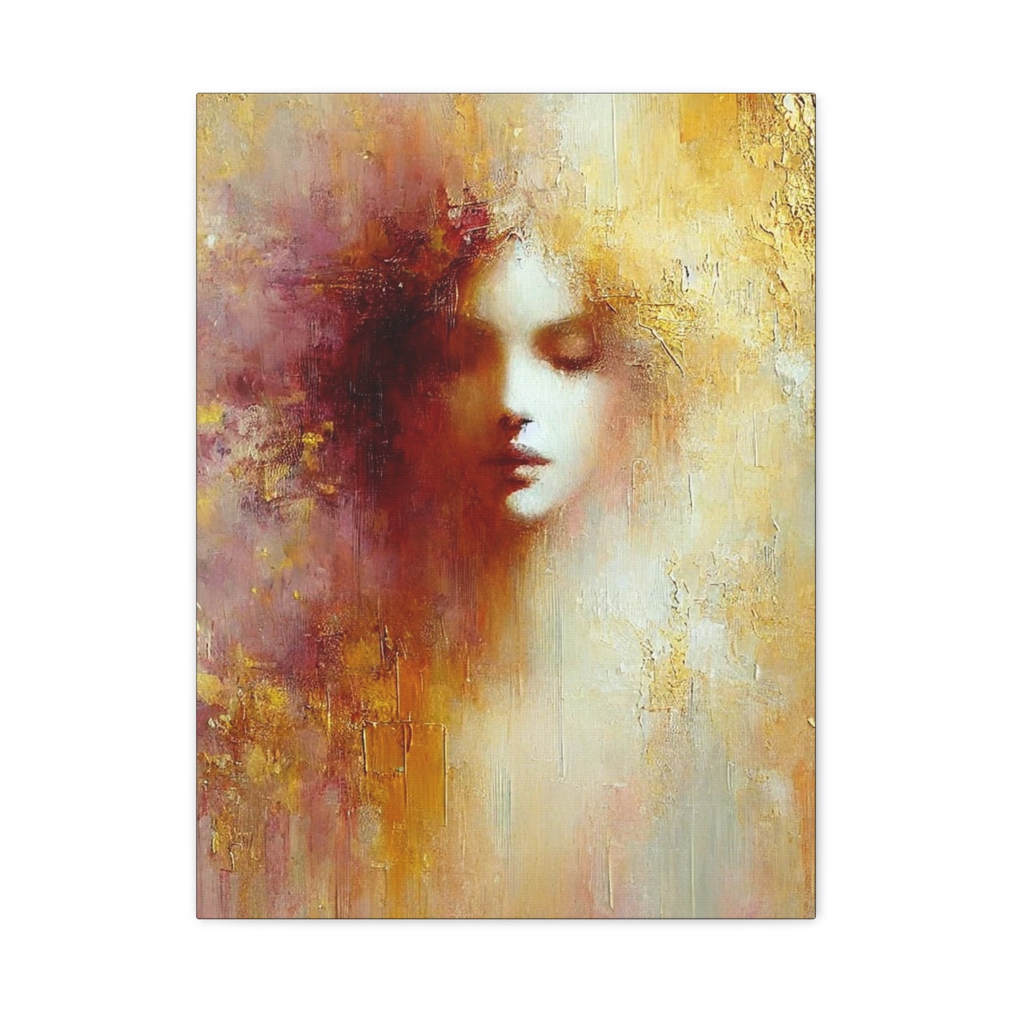 Dissolve Into Light — Fine Art Canvas Print — Female Abstract Print — Calming and Modern Artwork
