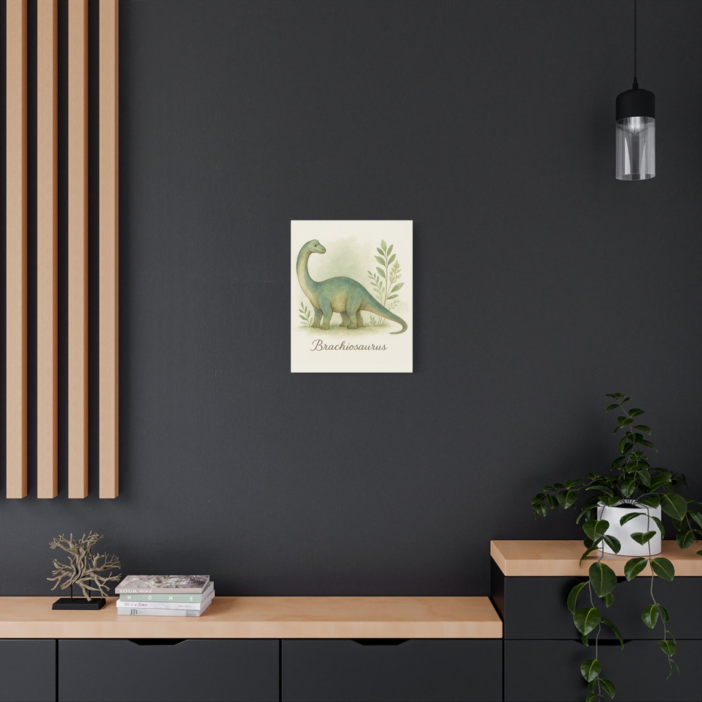 Brontosaurus Jungle Canvas