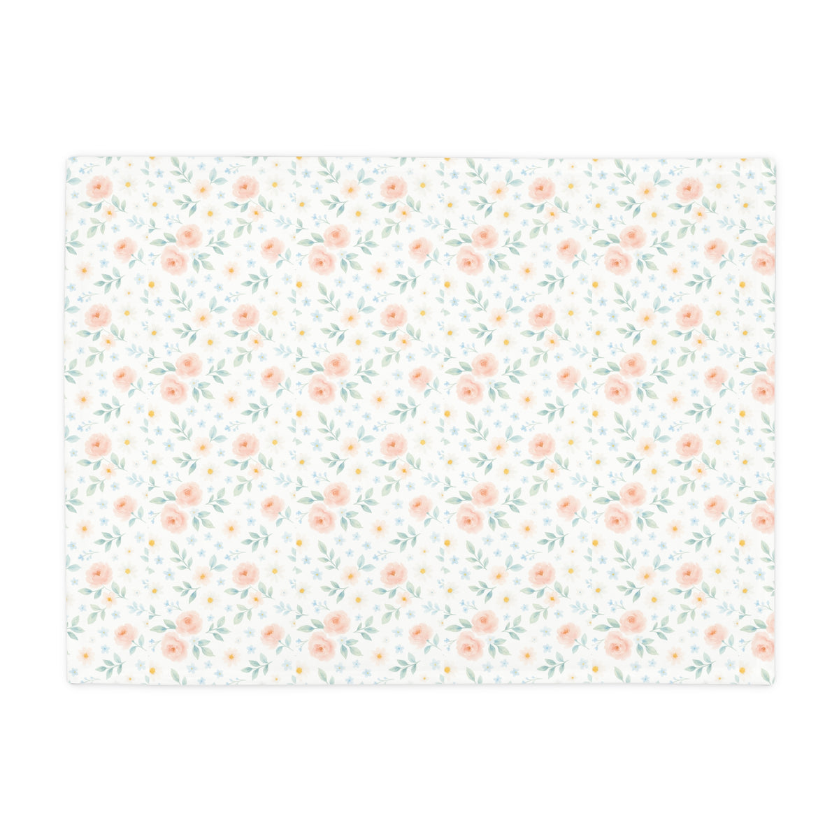 Manta de felpa Woodland Friends con diseño floral campestre elegante
