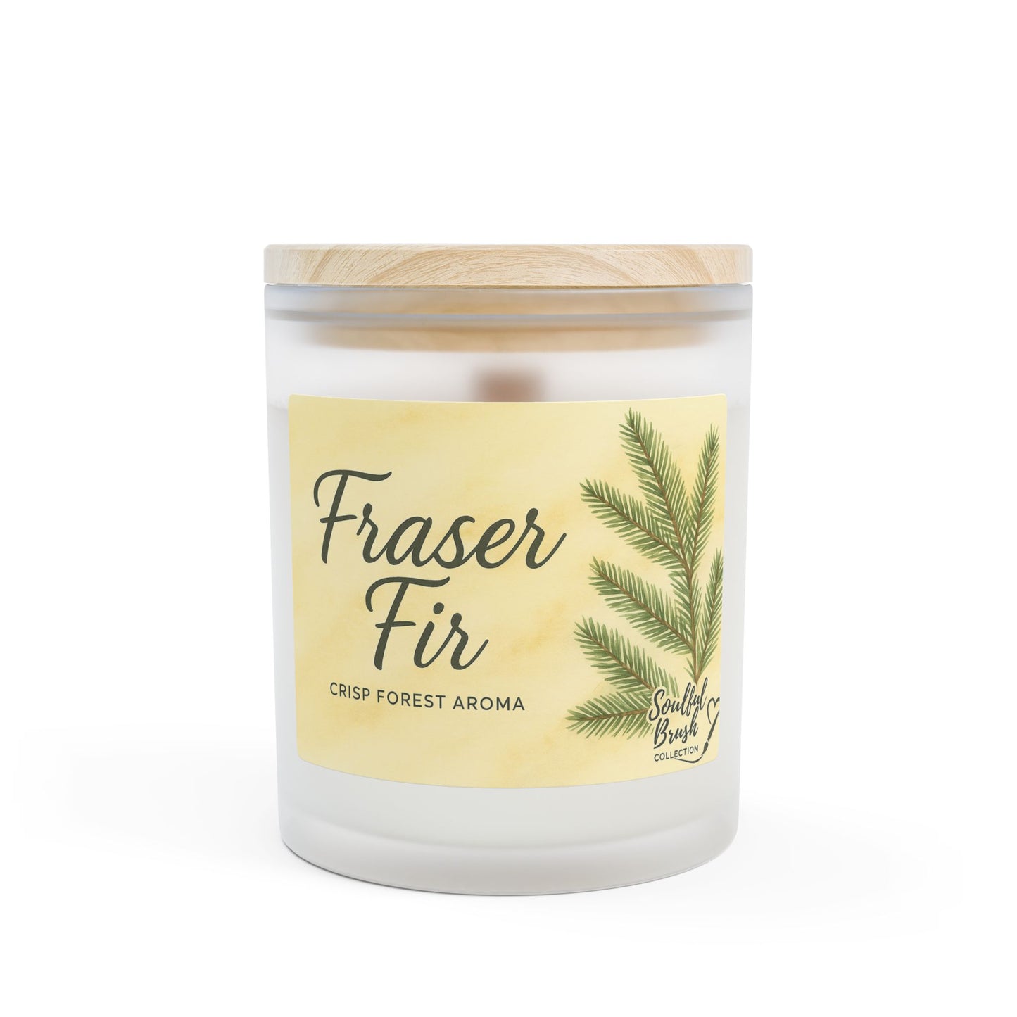 Colección Soulful - 9 maravillosas velas aromáticas — Frasco de vidrio esmerilado de 11 oz con tapa de madera