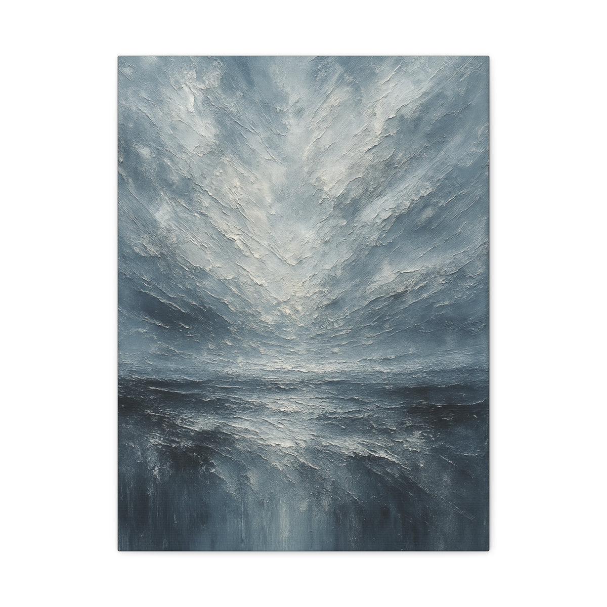 Ártico tormentoso - Colección de paisajes abstractos - Lienzo de bellas artes