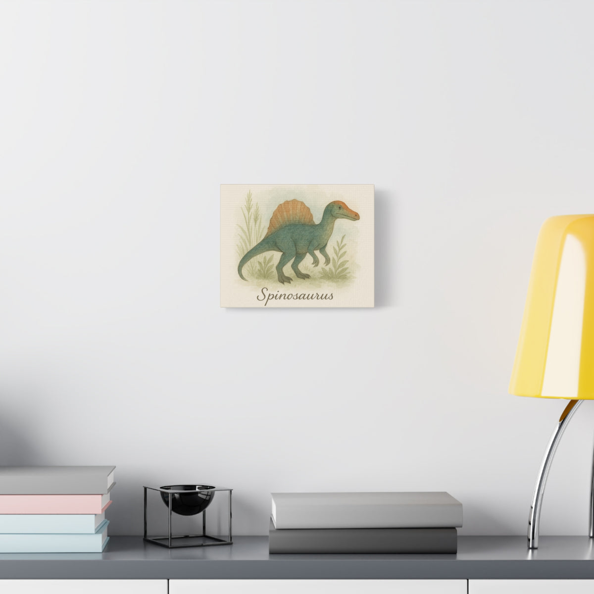 Spinosaurus Canvas Wall Art — Matte Stretched Dinosaur Print