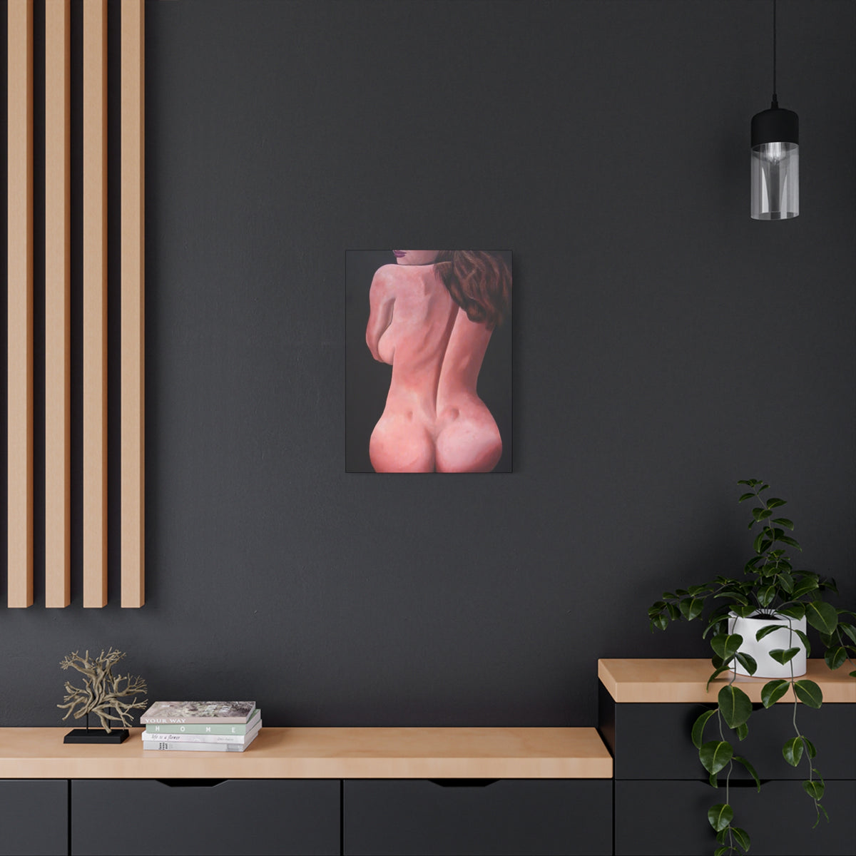 Cuerpo y Alma - Lámina artística en lienzo - Impresión abstracta femenina
