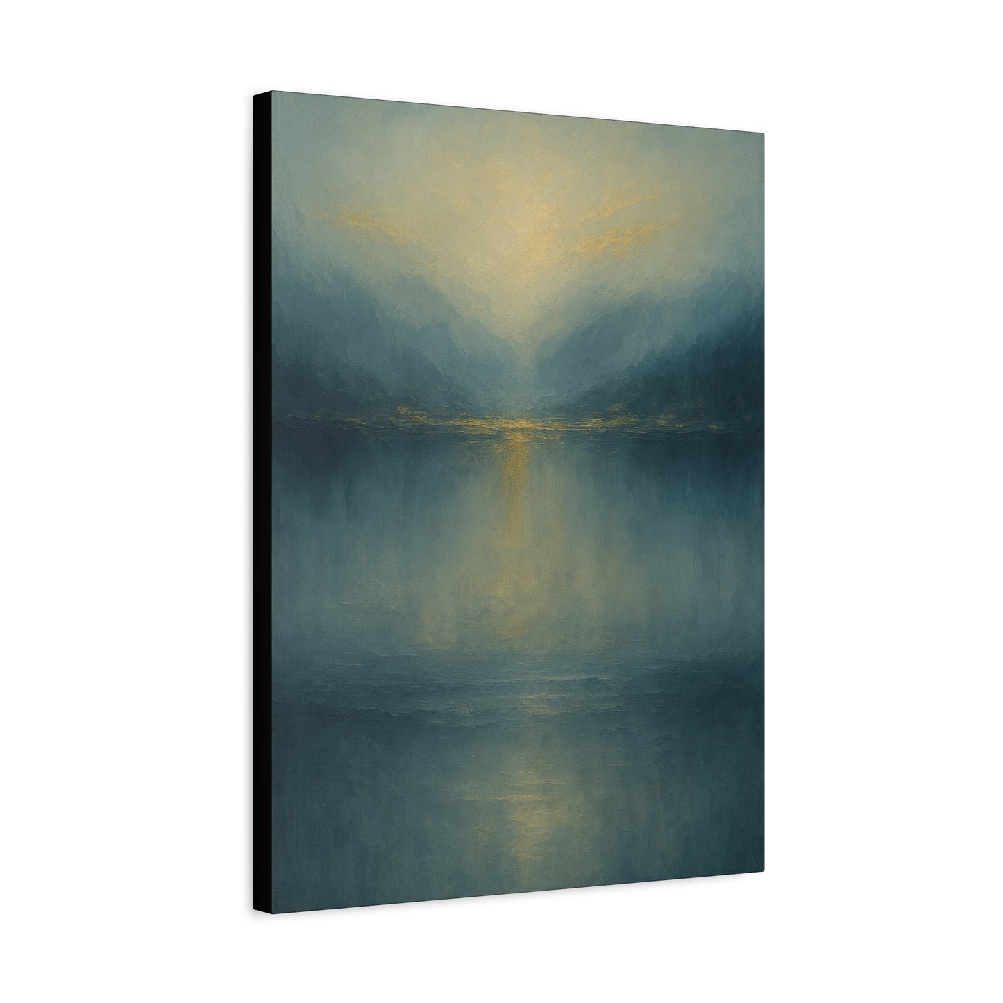 Misty Blue 3 -  Abstract landscape Collection -Fine Art Canvas Print