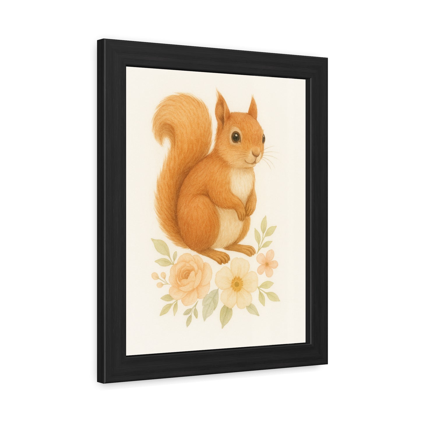 Póster Enmarcado "Squirel-Woodland Friends Country Chic"
