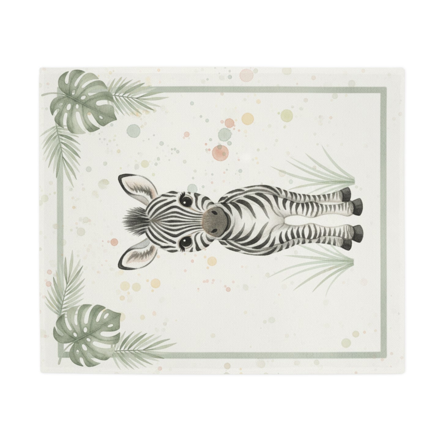 Baby Zebra 2 - Baby Safari Plush Blanket -Coordinates with Baby Safari nursery items Baby