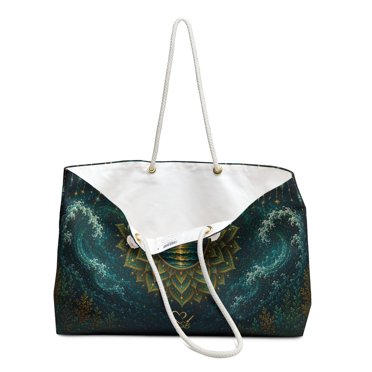 Ocean Serenity Mandala Weekender Bag