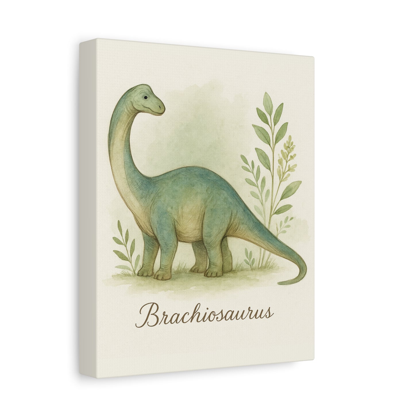 Brontosaurus Jungle Canvas