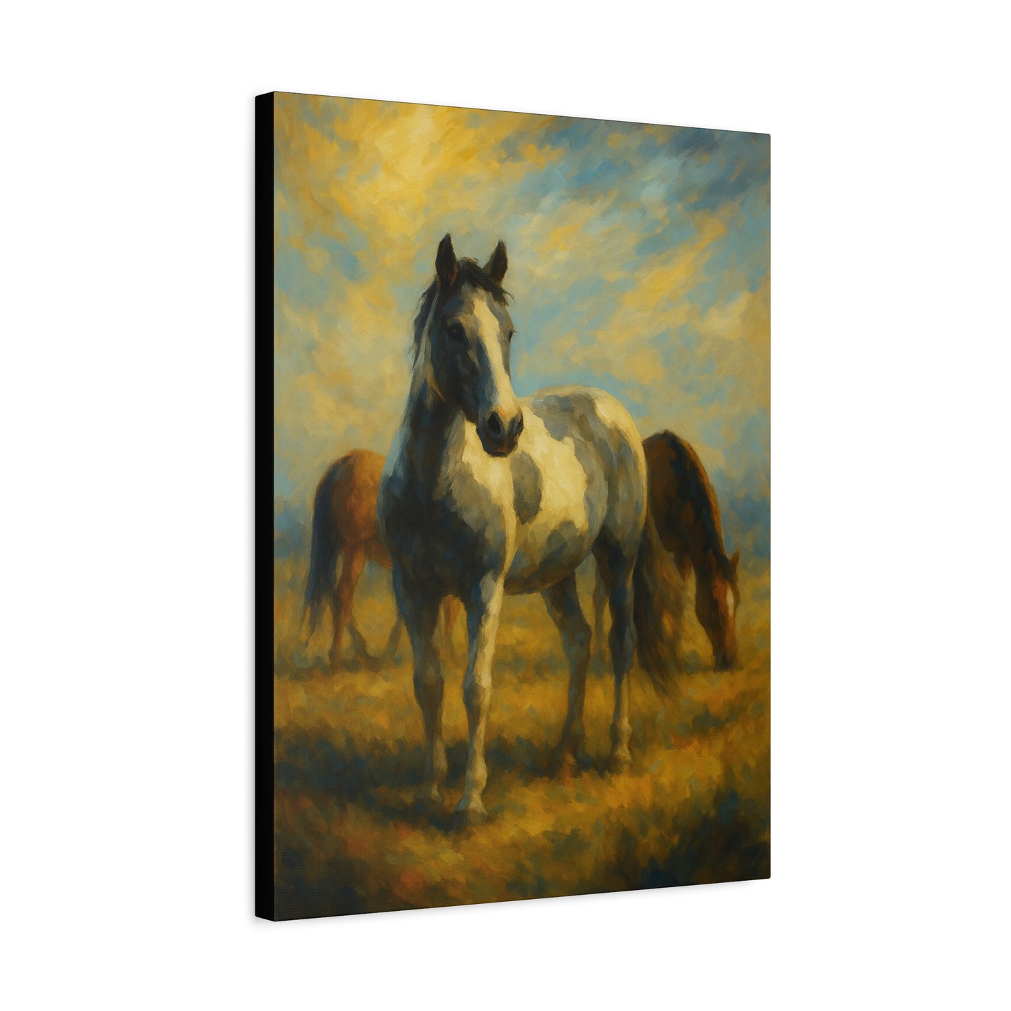 Lienzo "Caballo Pastoril" — Arte de Pared Mate Estirado
