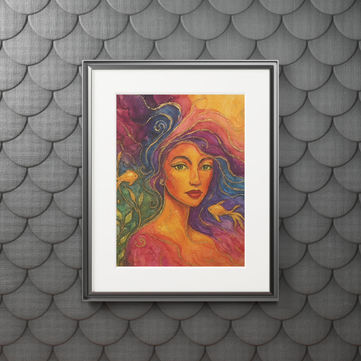 Graceful Lady-Fine Art Prints -  Acrylic Ink
