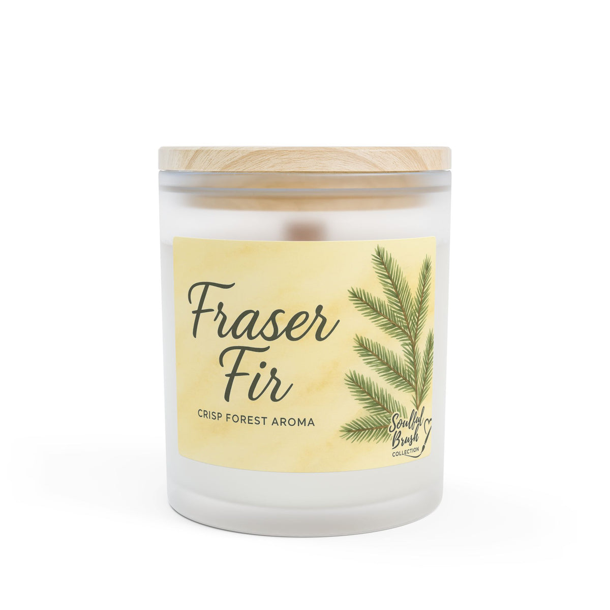 Colección Soulful - 9 maravillosas velas aromáticas — Frasco de vidrio esmerilado de 11 oz con tapa de madera