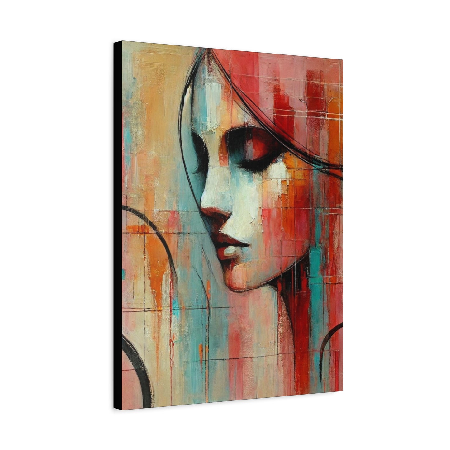 Echoes of Grace -Fine Art Canvas Print - Female Abstract Print - Calming and Modern Artwork