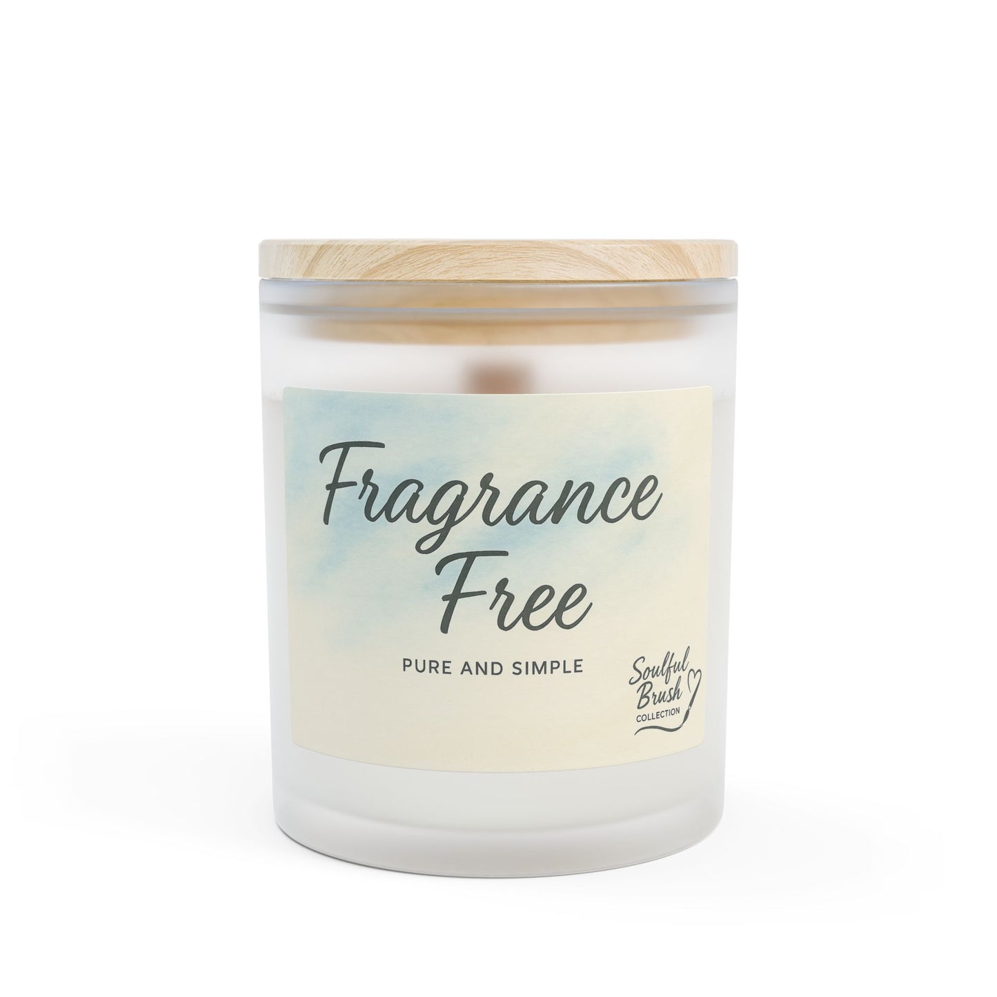 Colección Soulful - 9 maravillosas velas aromáticas — Frasco de vidrio esmerilado de 11 oz con tapa de madera