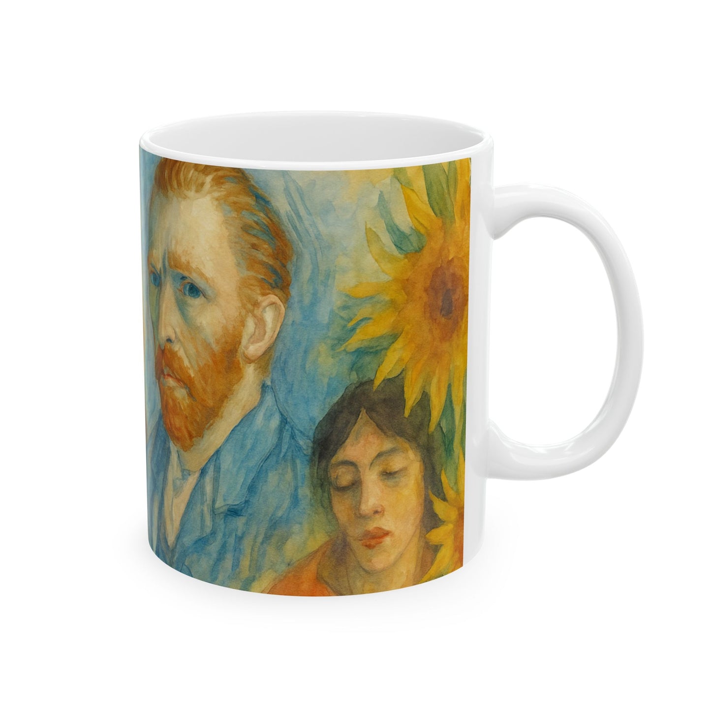 Artistic Ceramic Mug 2 - Portraits Through History, Famous Artwork, Beautiful, Timeless