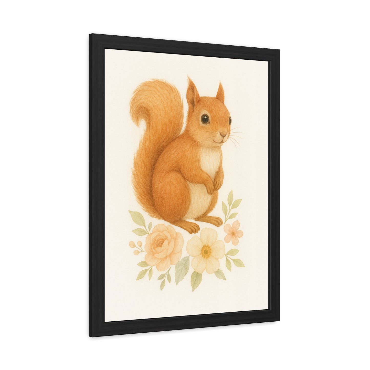Póster Enmarcado "Squirel-Woodland Friends Country Chic"