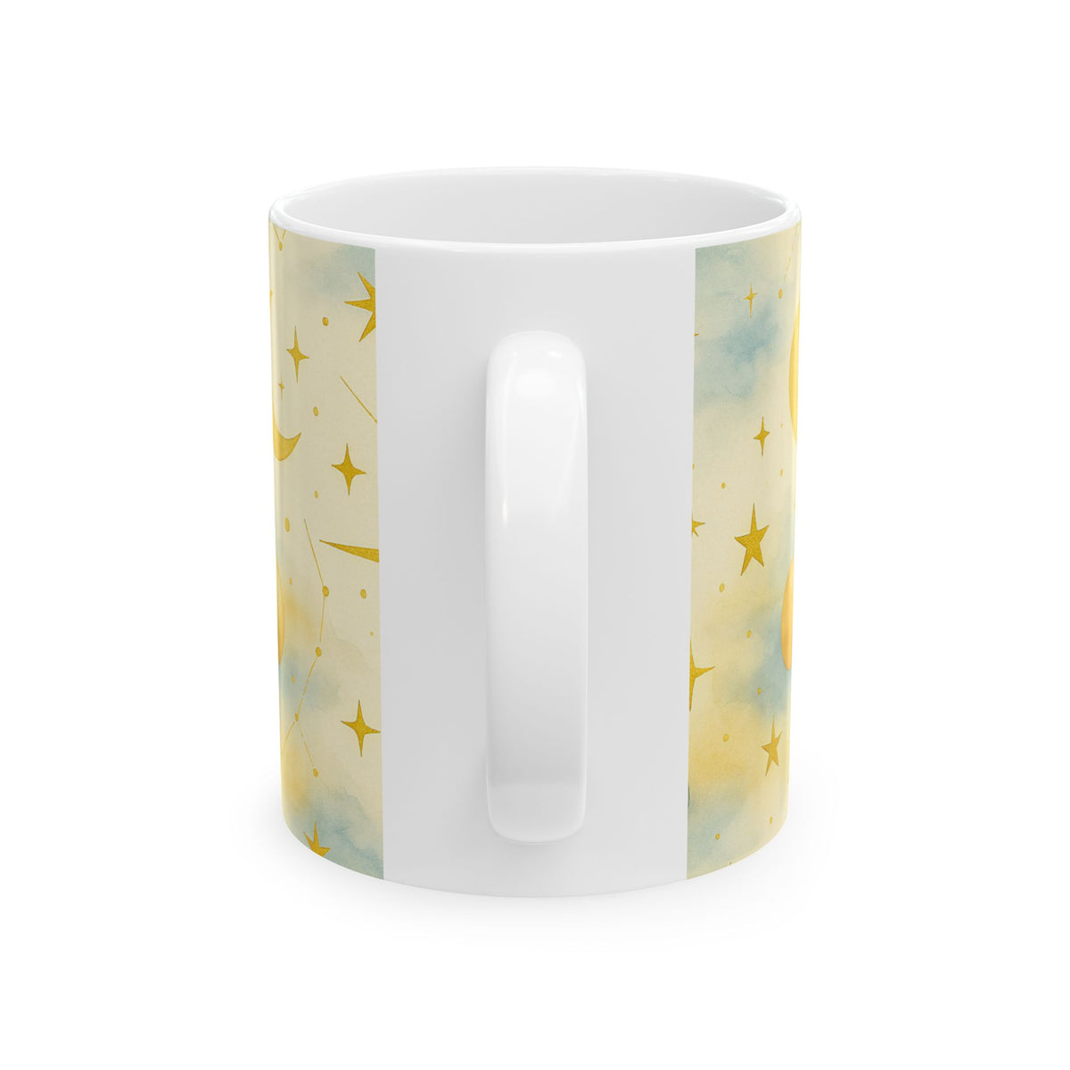 Celestial Sun and Moon-Celestial Dreams Collection- Mug 11oz - Starry Universe Design