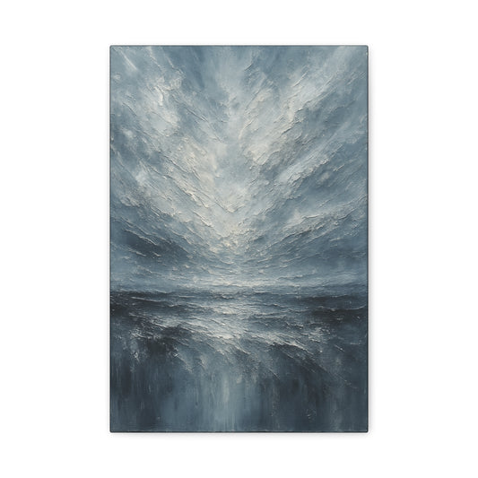 Ártico tormentoso - Colección de paisajes abstractos - Lienzo de bellas artes