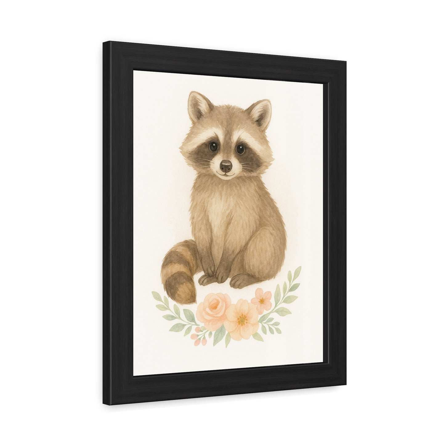 Racoon-Woodland Friends Country Chic Framed Poster
