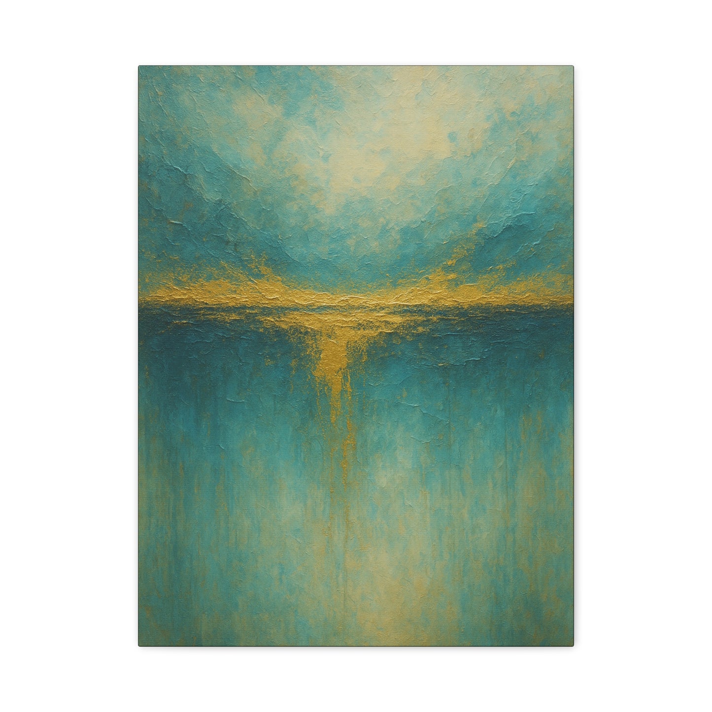 Tranquil Waters- Coastal Abstract Collection-Fine Art Canvas Print