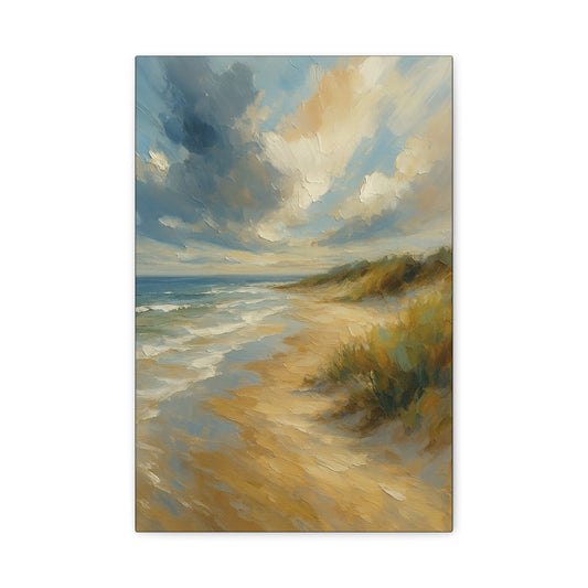 Lienzo de pared mate Dunas Costeras — Cuadro de paisaje de playa