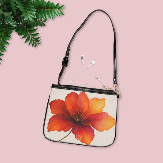 Bella Crossbody Bag — Orange Hibiscus Shoulder Purse