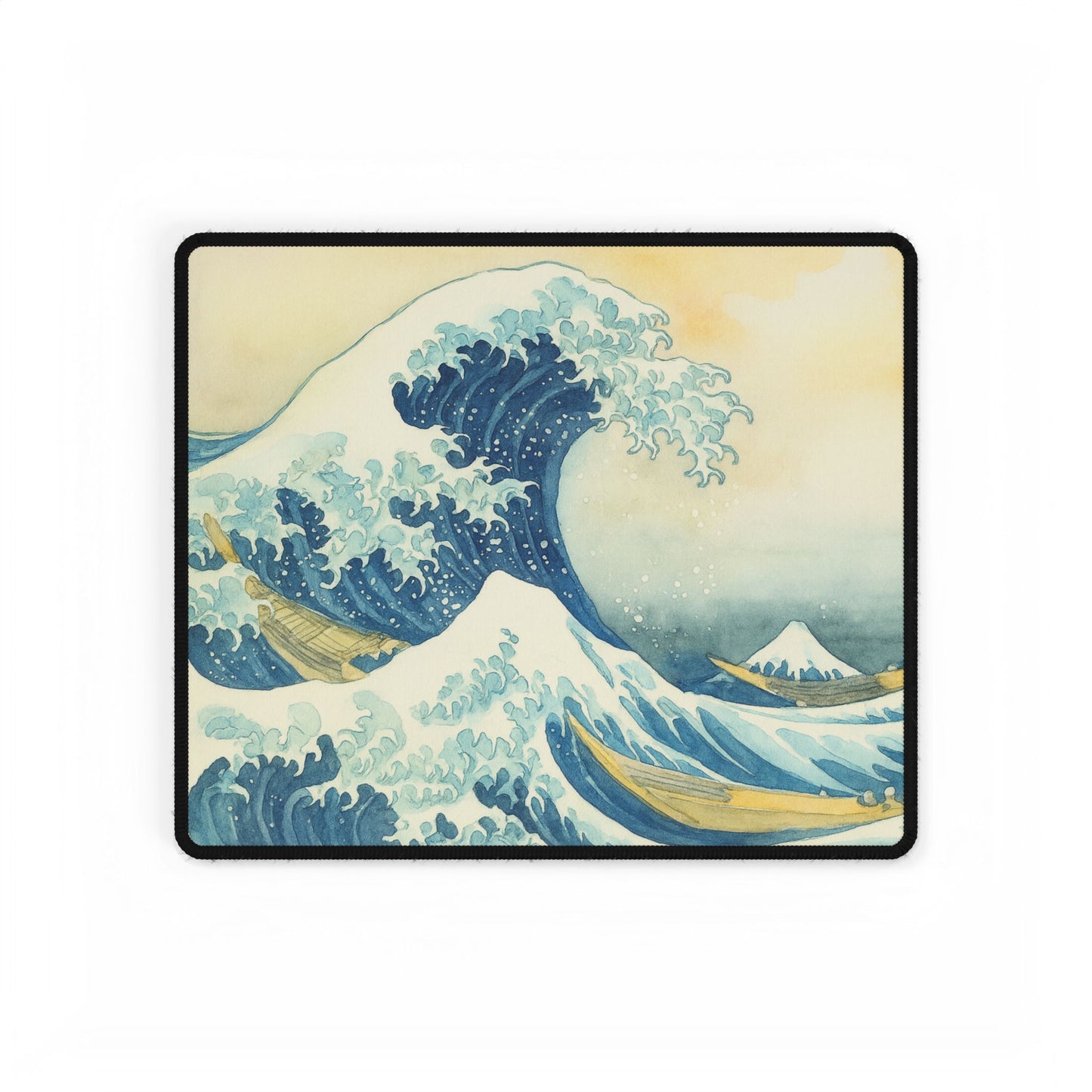 Great Ocean Wave — Echoes of the Masters — Desk Mat for Home & Office