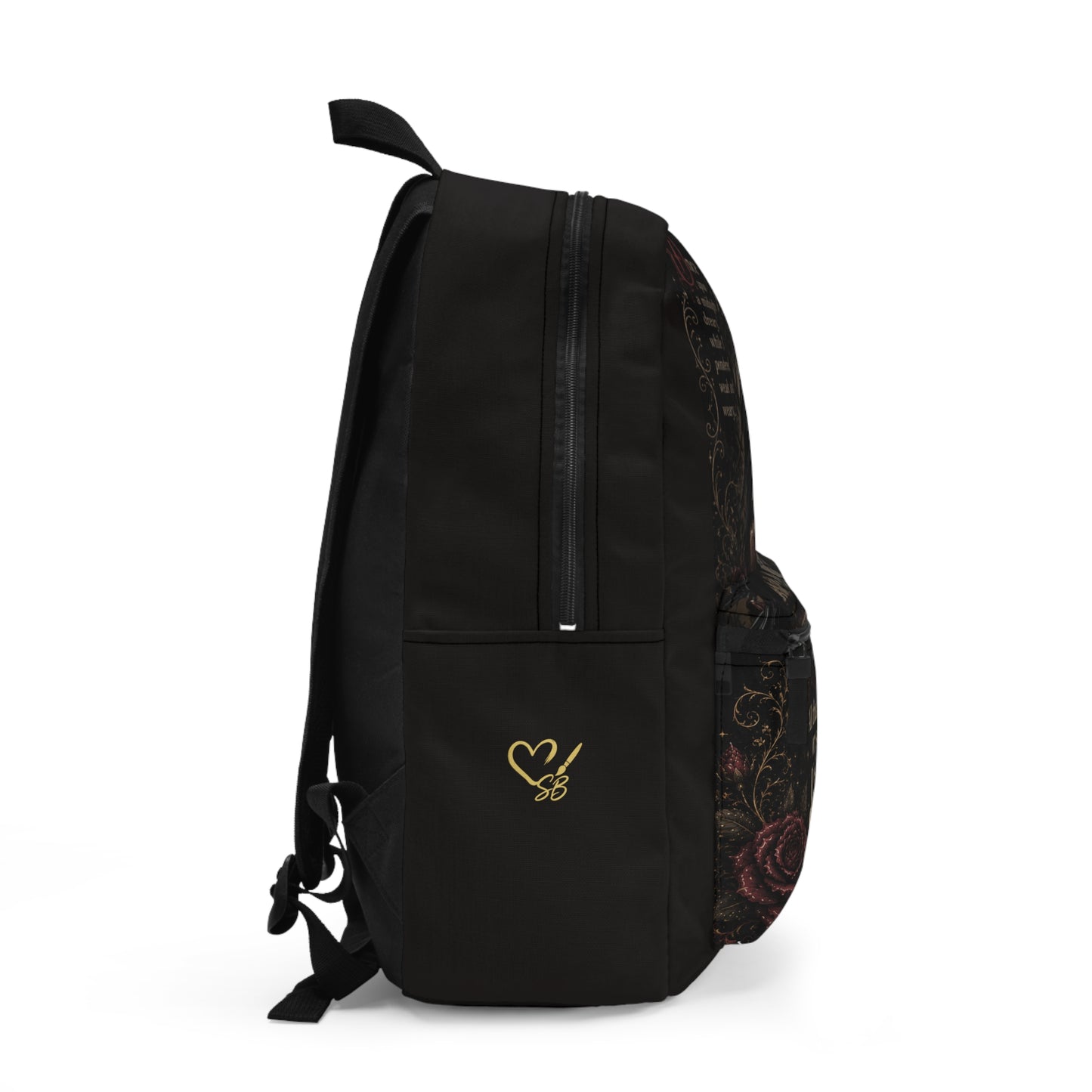 Gothic Raven Backpack — "All that we see or seem is but a dream" Poe Quote