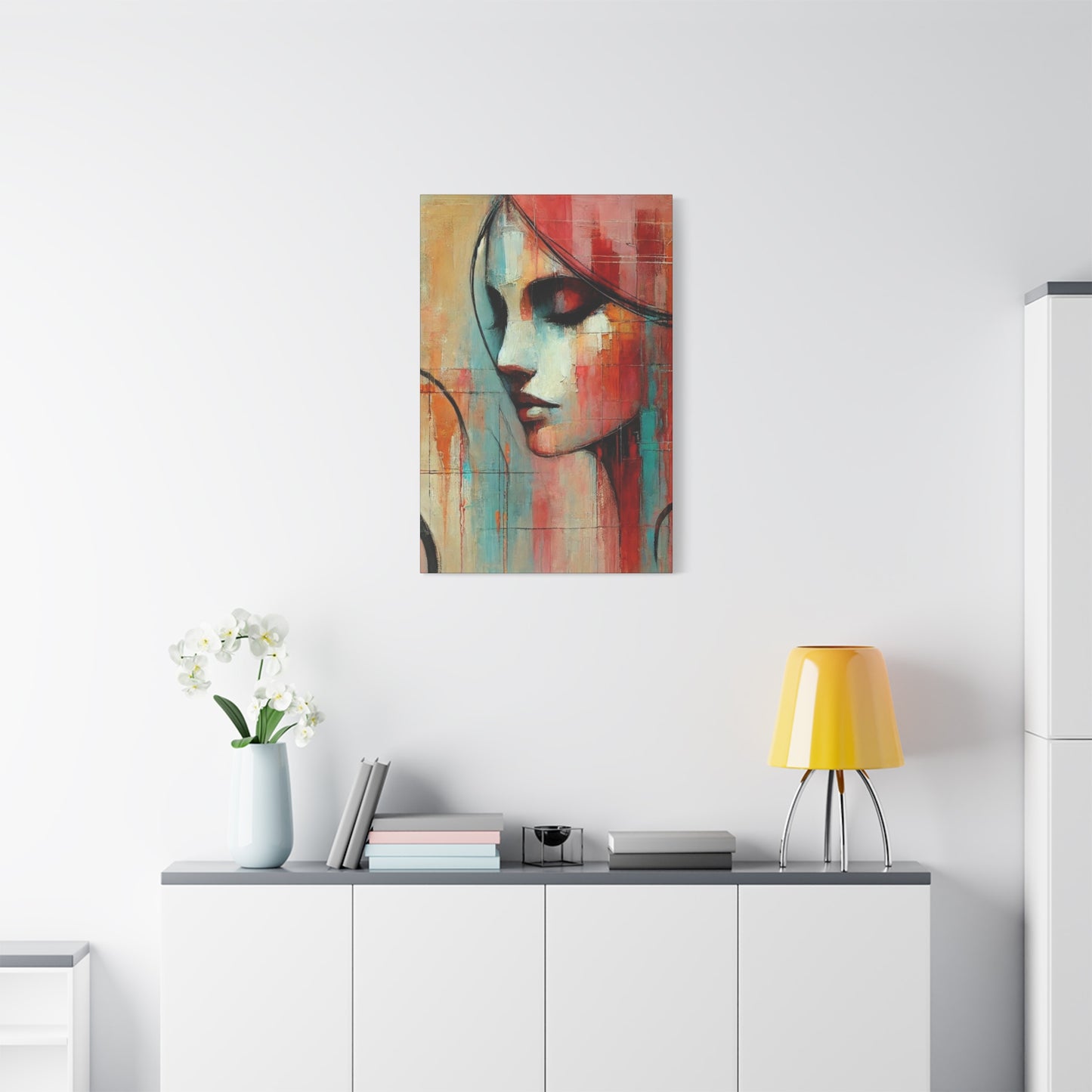 Echoes of Grace -Fine Art Canvas Print - Female Abstract Print - Calming and Modern Artwork