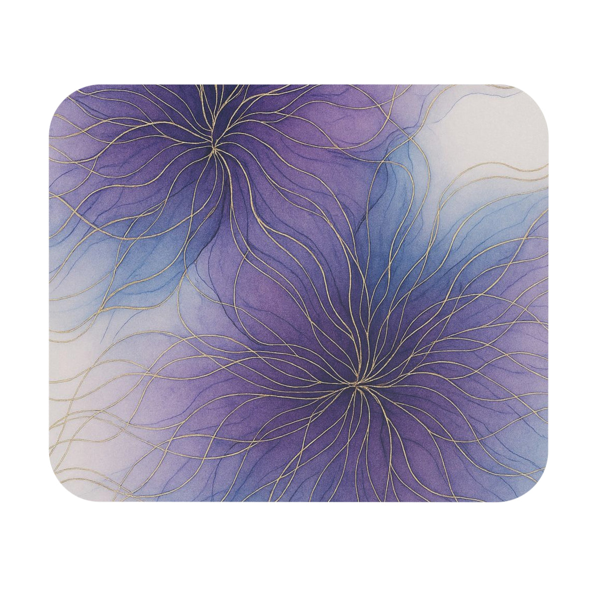 Sueños de Lila — Colección Artística Almohadilla de Ratón Floral de Tinta Acrílica