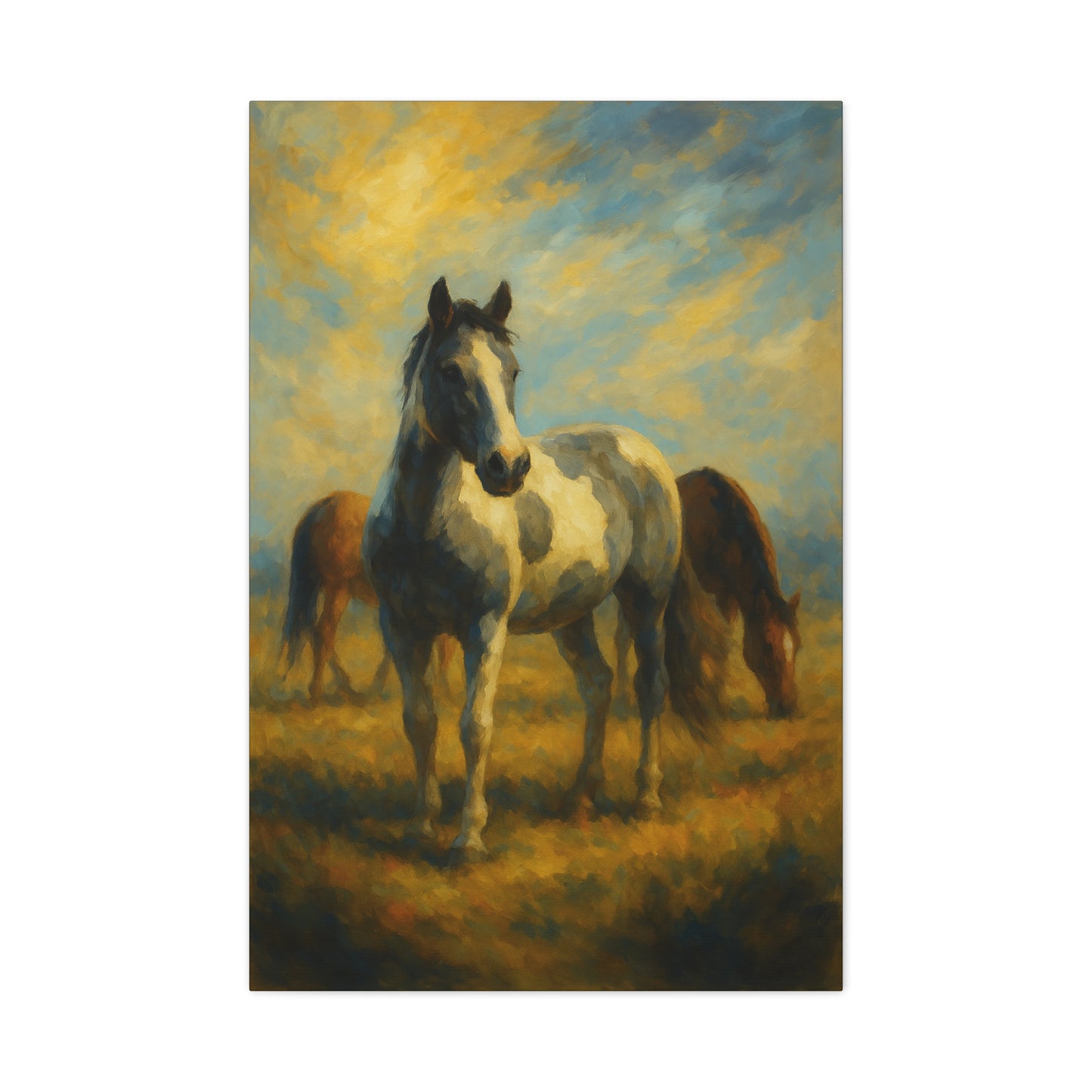 Lienzo "Caballo Pastoril" — Arte de Pared Mate Estirado