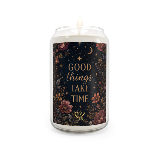 Good Things Take Time Soy Candle — 13.75oz Scented Jar