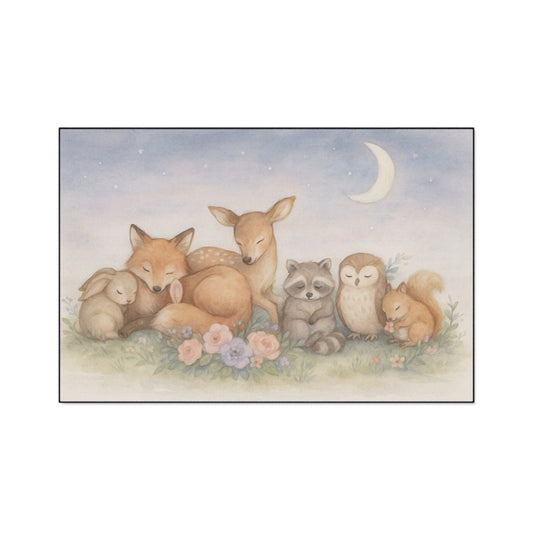 Woodland Friends Nursery Floor Mat — Modern Country Chic