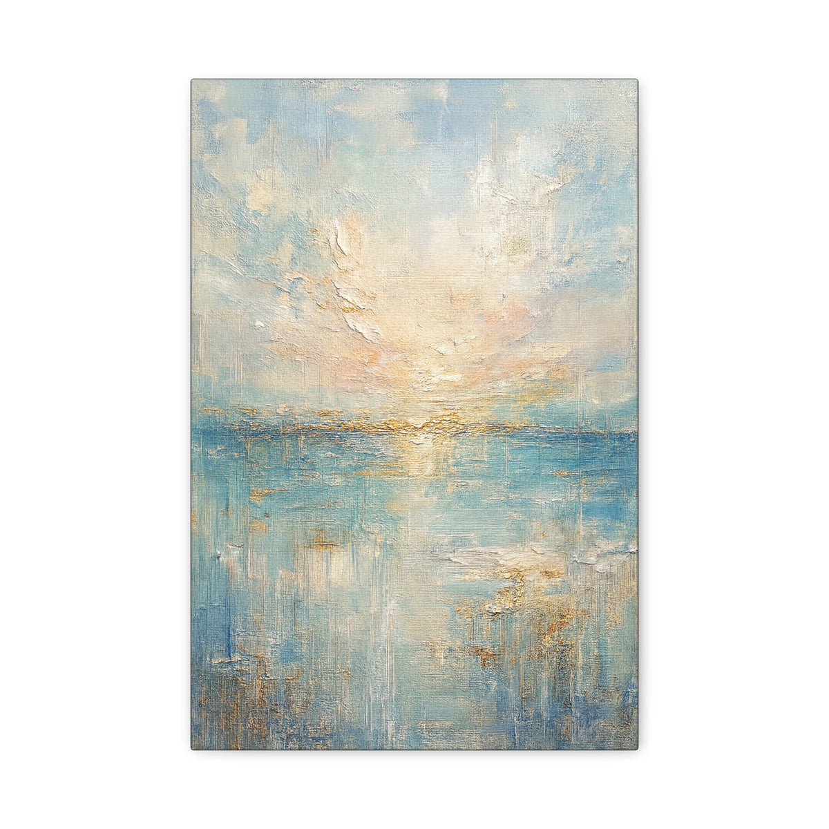 Niebla costera - Colección abstracta Gold Coast - Impresión en lienzo de bellas artes