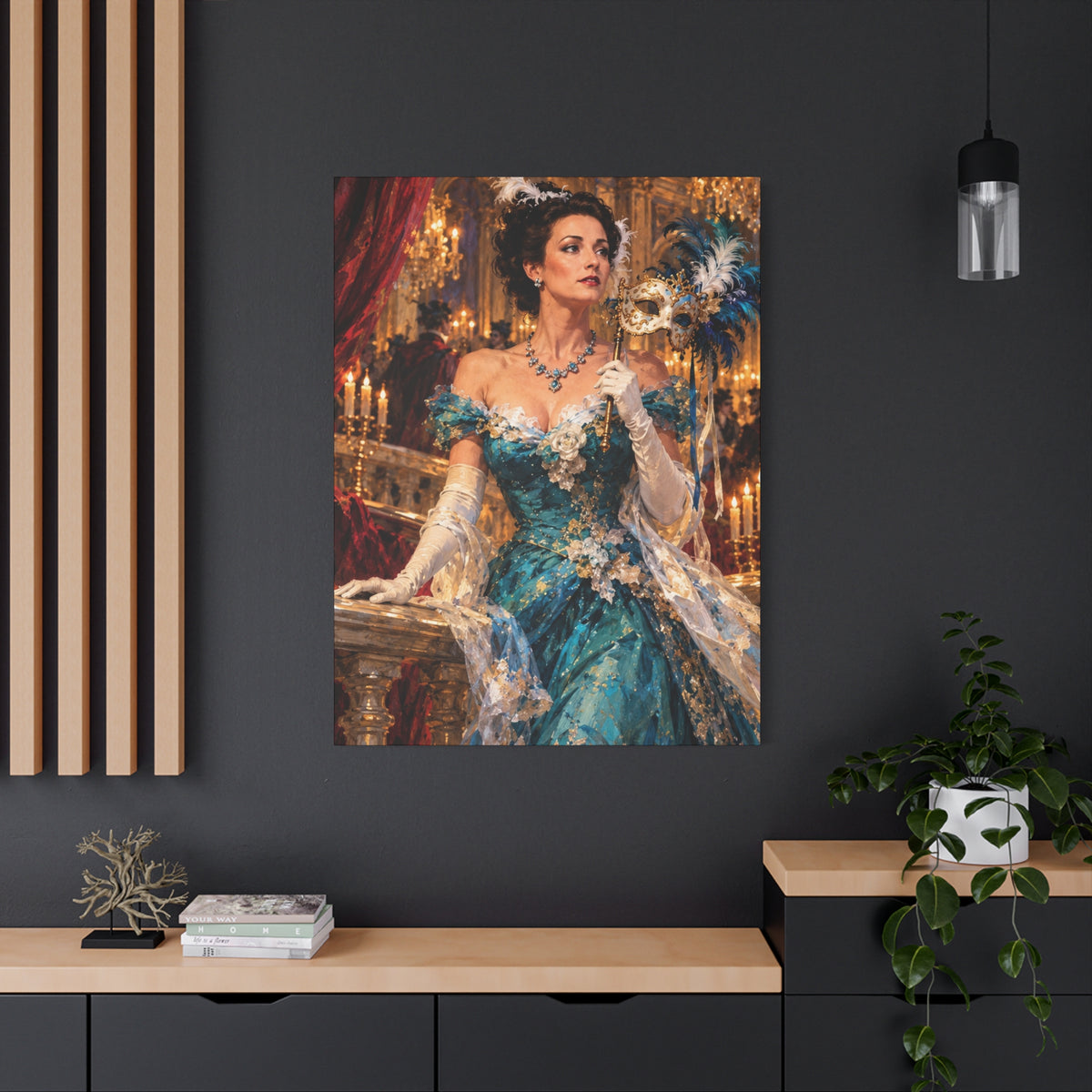 Victorian Masquerade Ball Canvas Wall Art