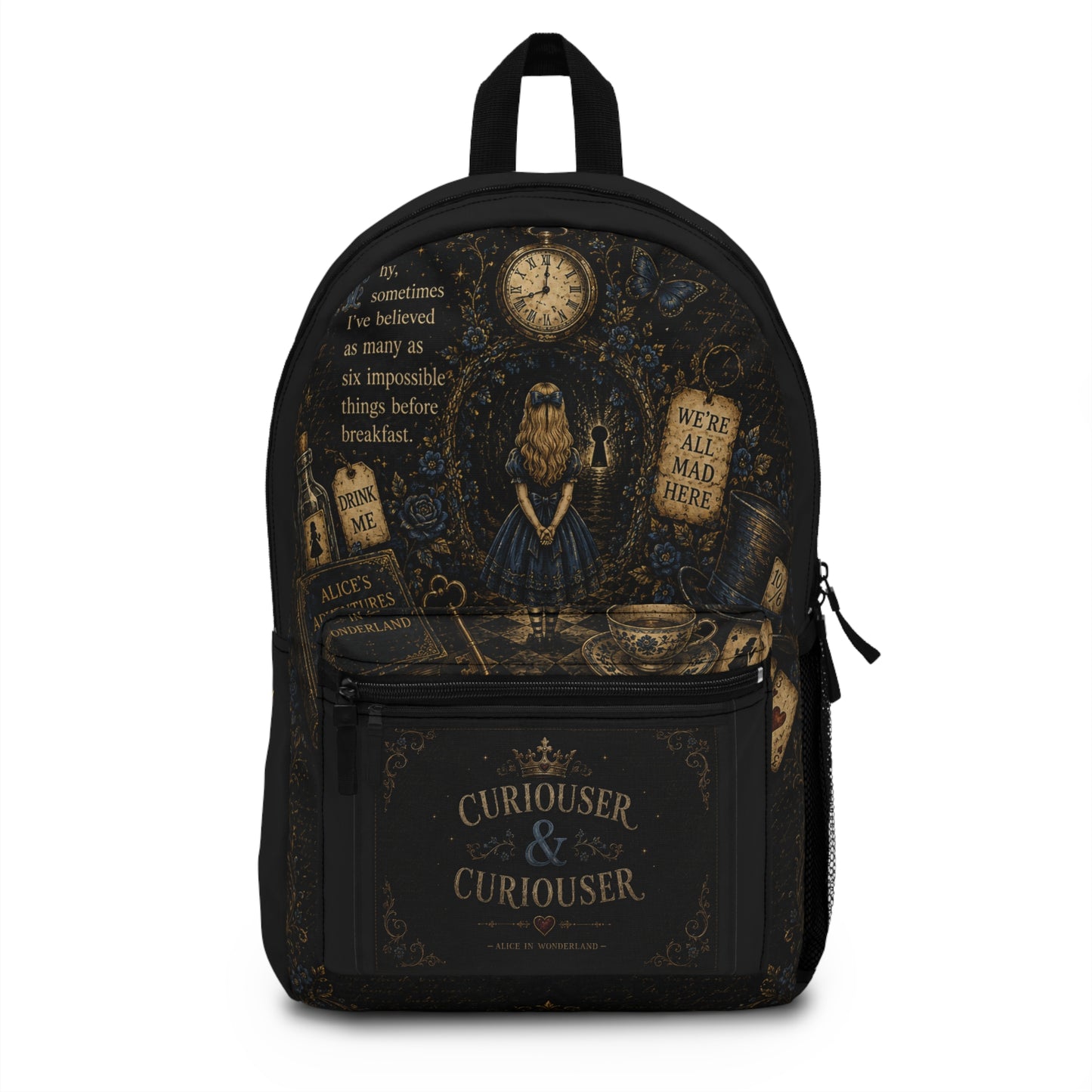 Curiouser & Curiouser Alice in Wonderland Backpack