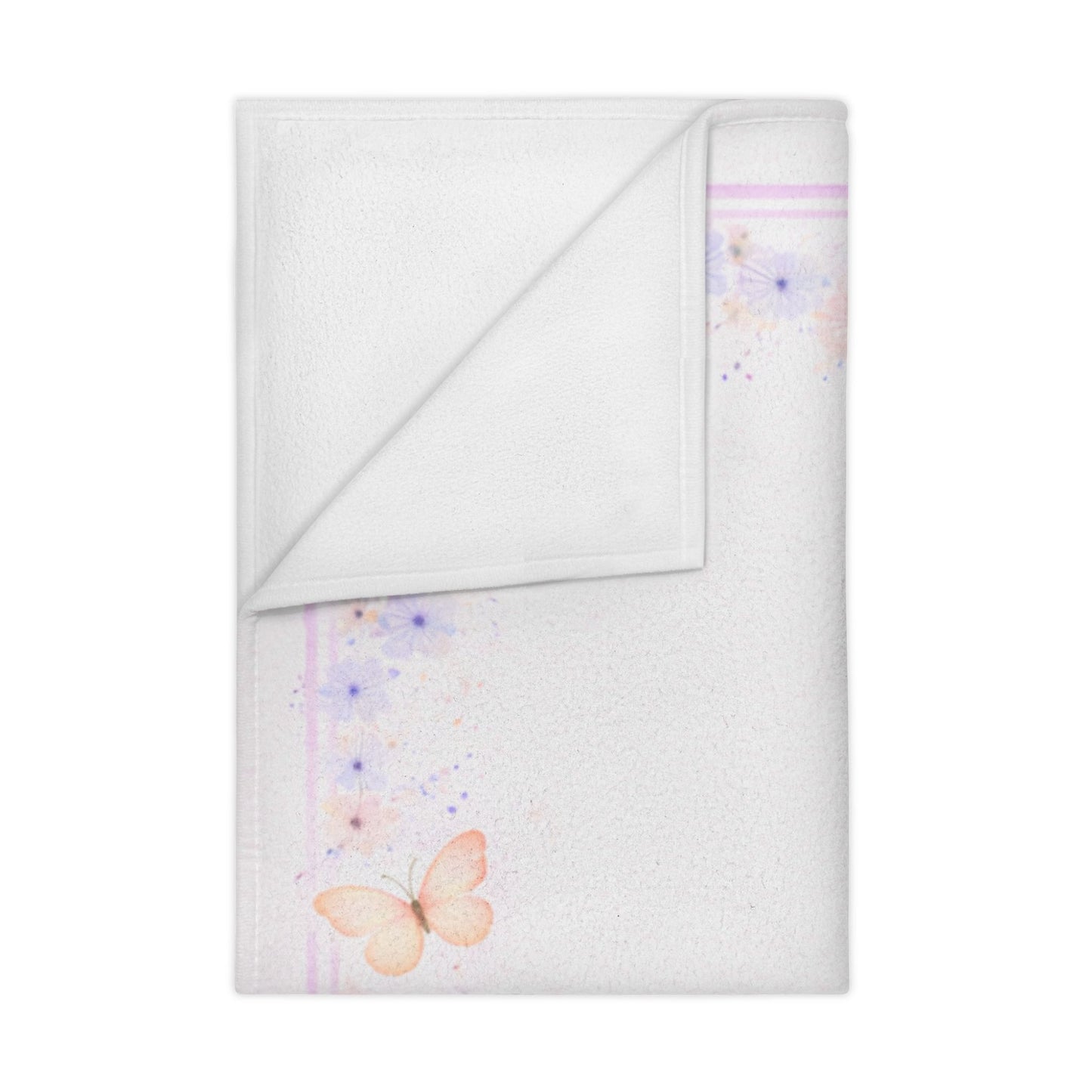 Butterfly Toddler Blanket — Pastel Floral Nursery Throw for Babies & Toddlers