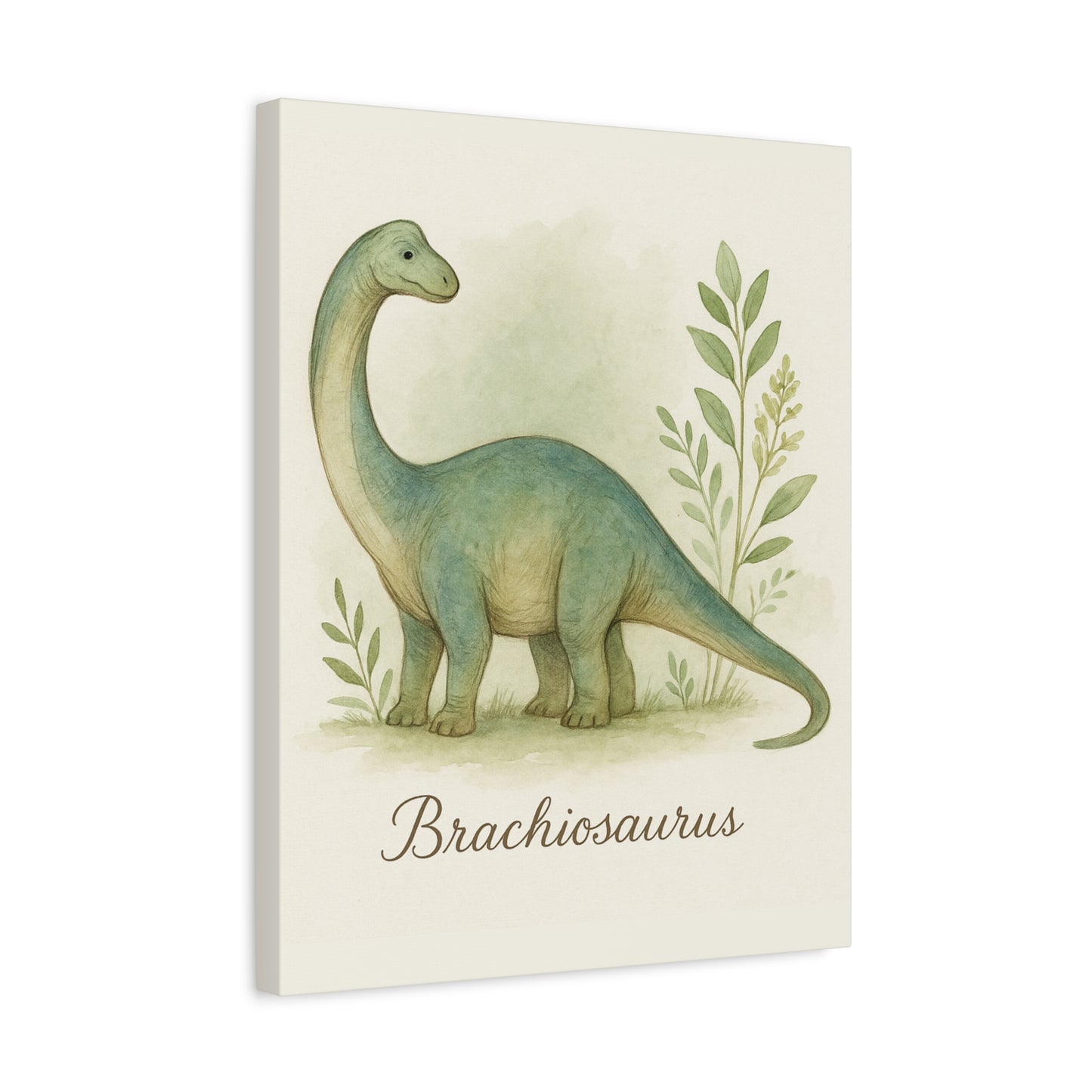 Brontosaurus Jungle Canvas