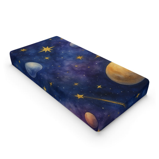 Cosmic Baby-Celestial Baby Changing Pad Cover - Space Theme Nursery Decor